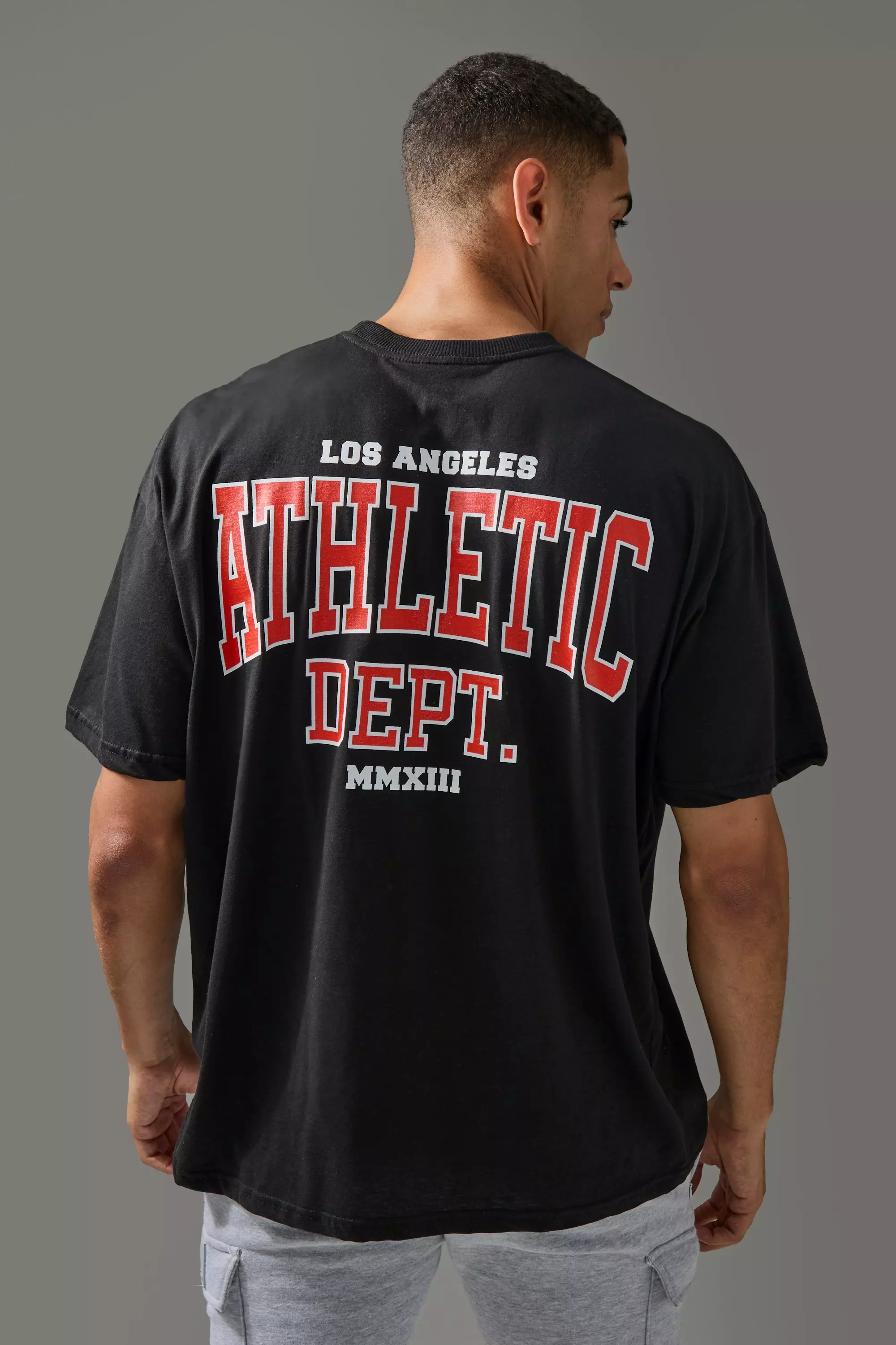 Black Man Active Los Angeles Athletic Dept. Oversized T-shirt