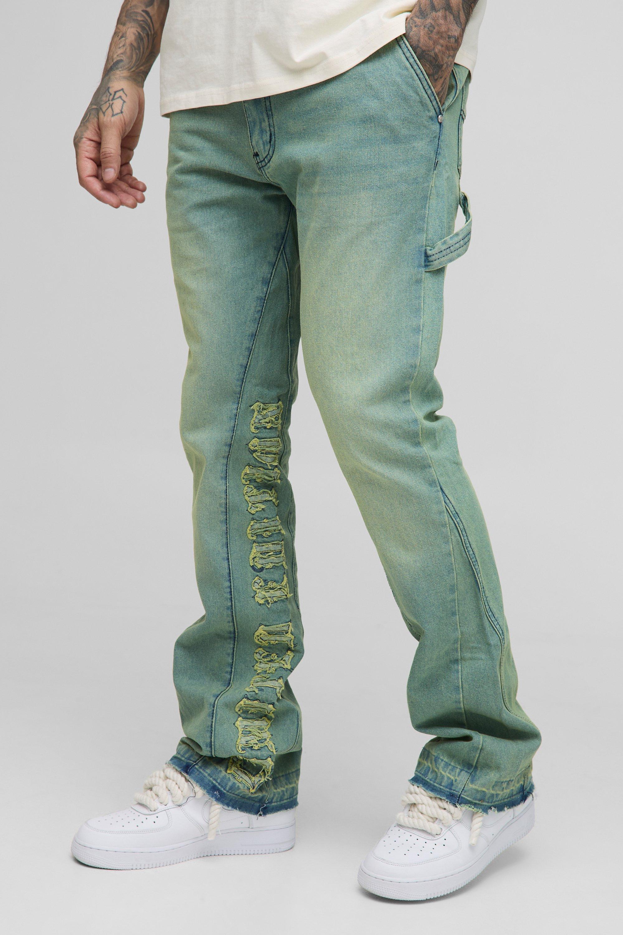 Men's Applique Jeans | boohooMAN USA