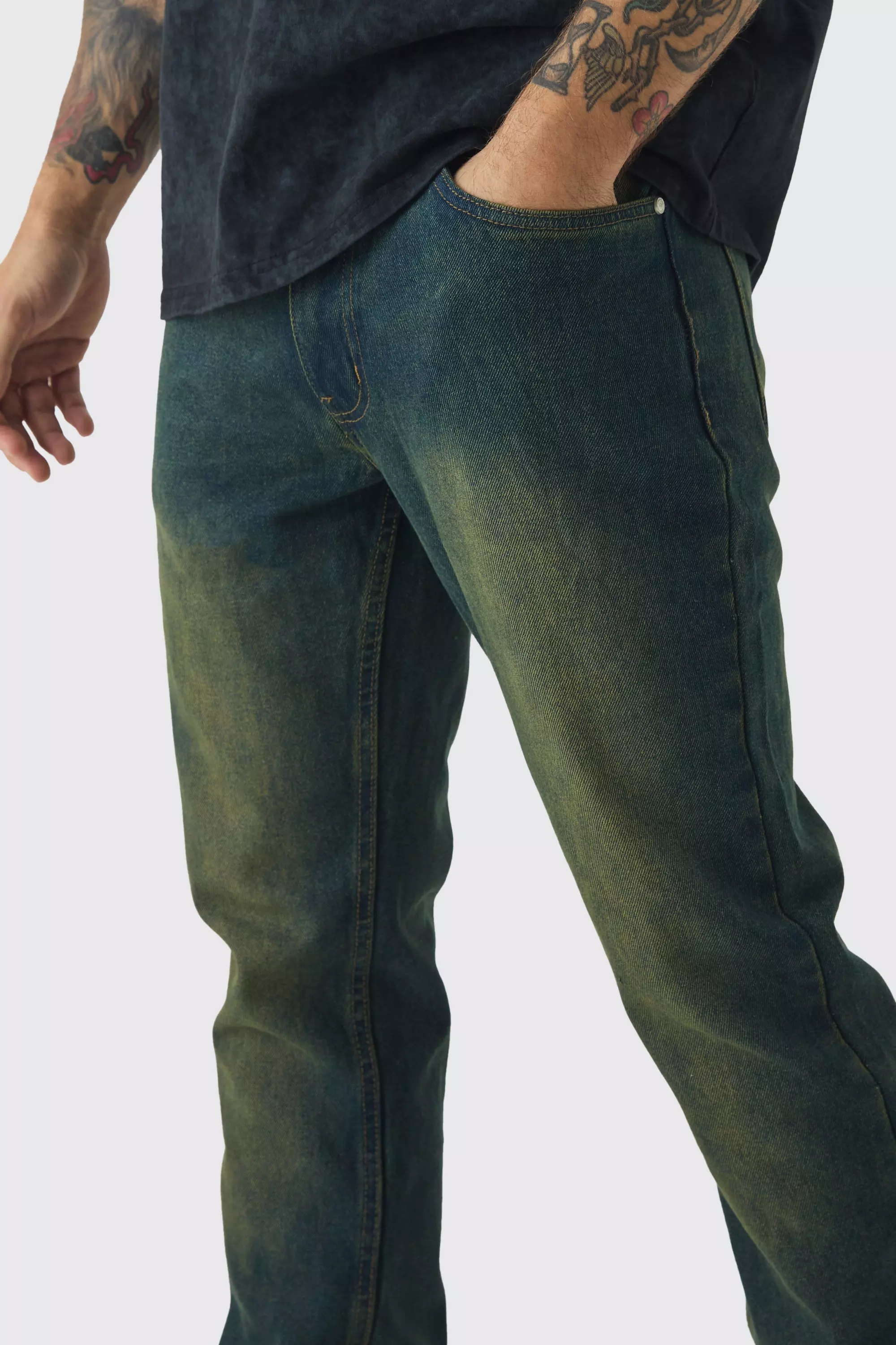Jean slim teinté vintage, Vintage wash autre image