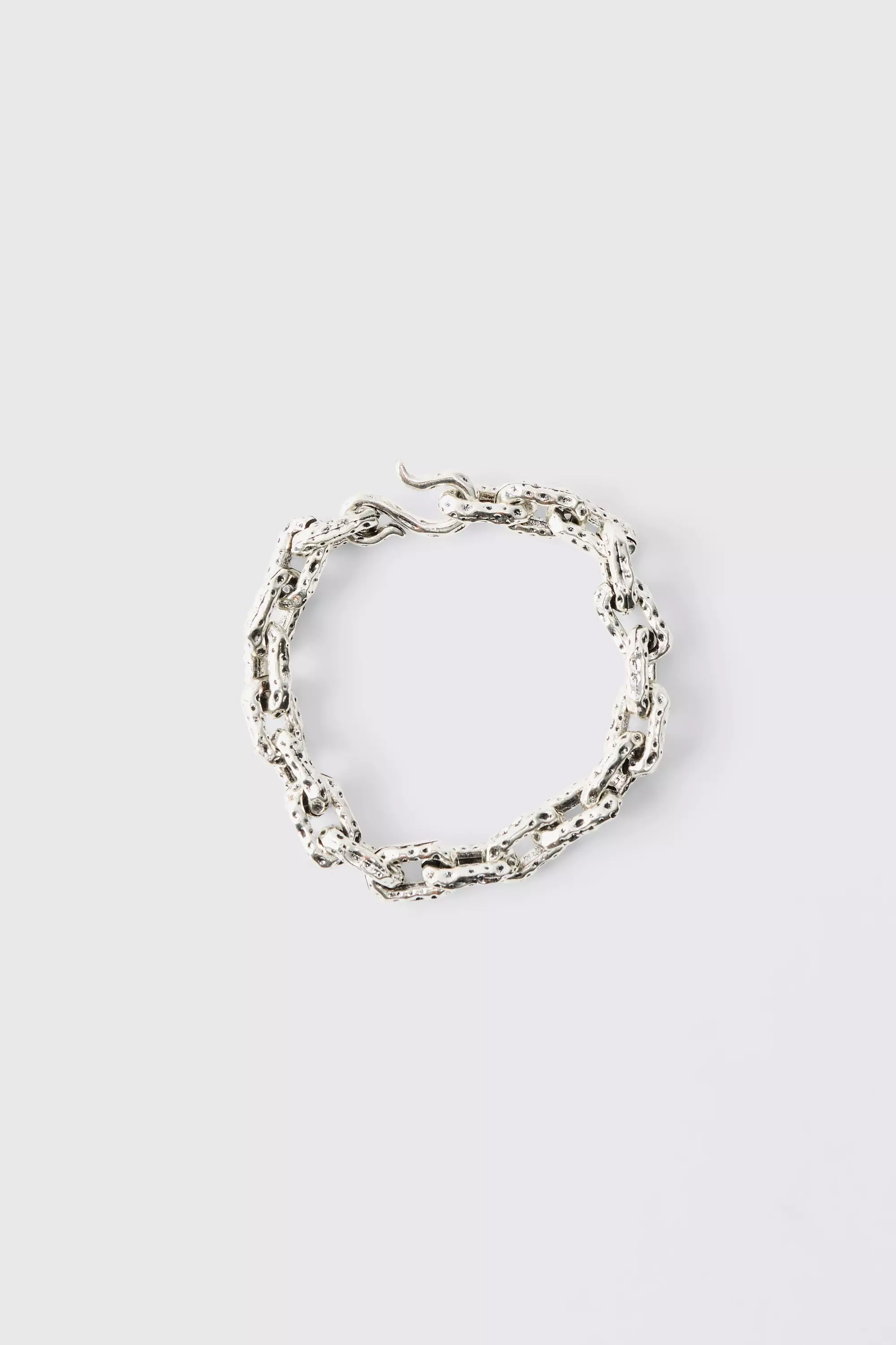 Chunky Link Chain Bracelet in Silver Silver