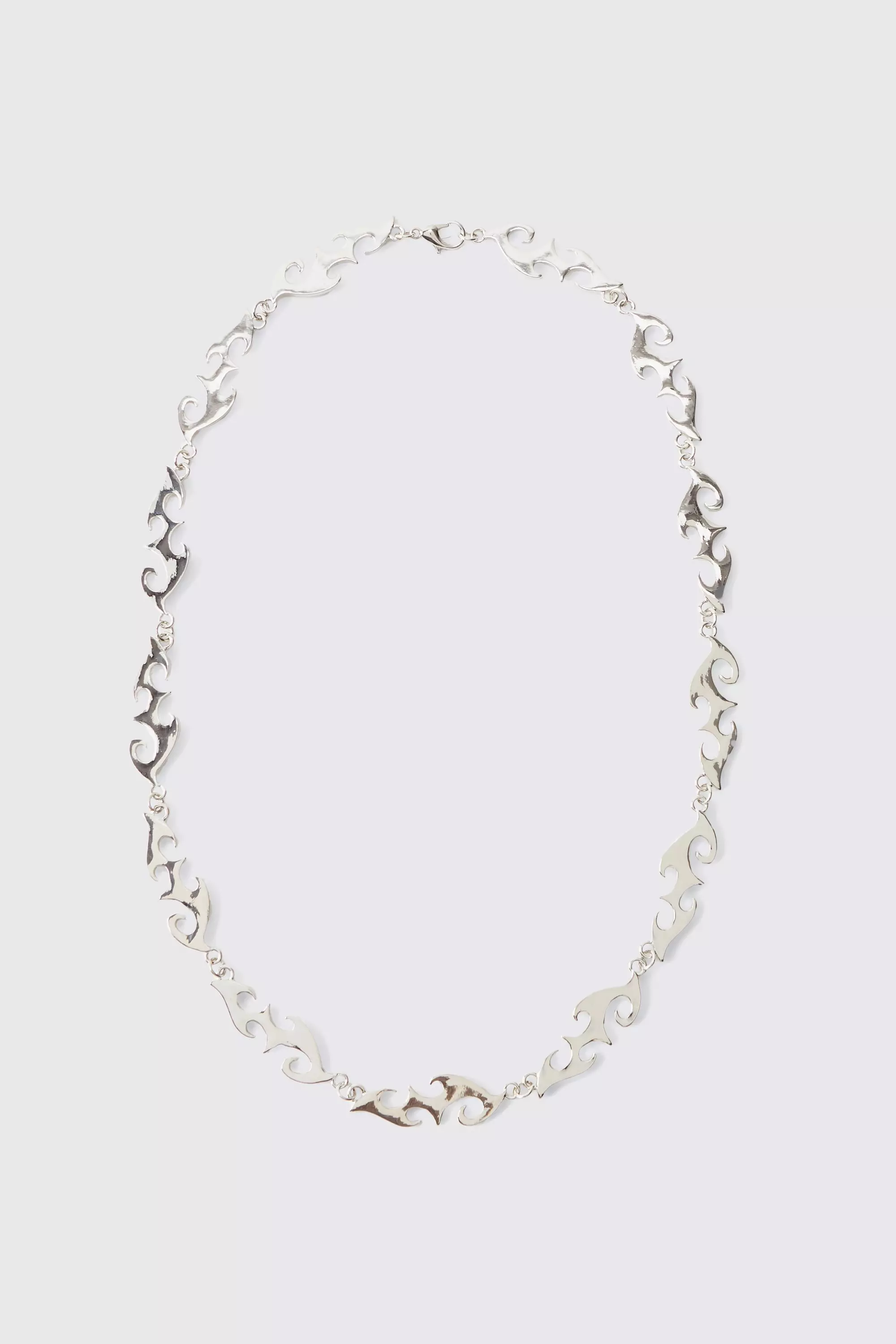 Silver Metal Chain Necklace