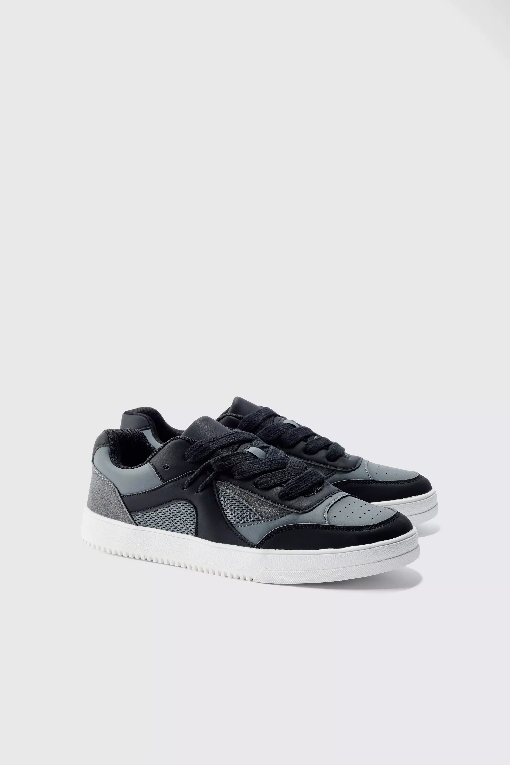 Low Platform Skate Trainer Black