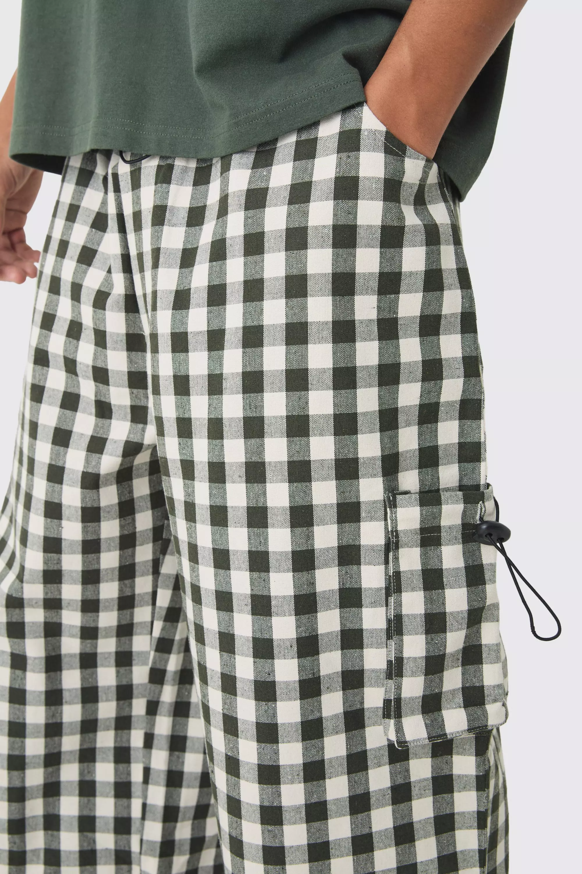 Karierte Hose, Khaki alternatives Bild