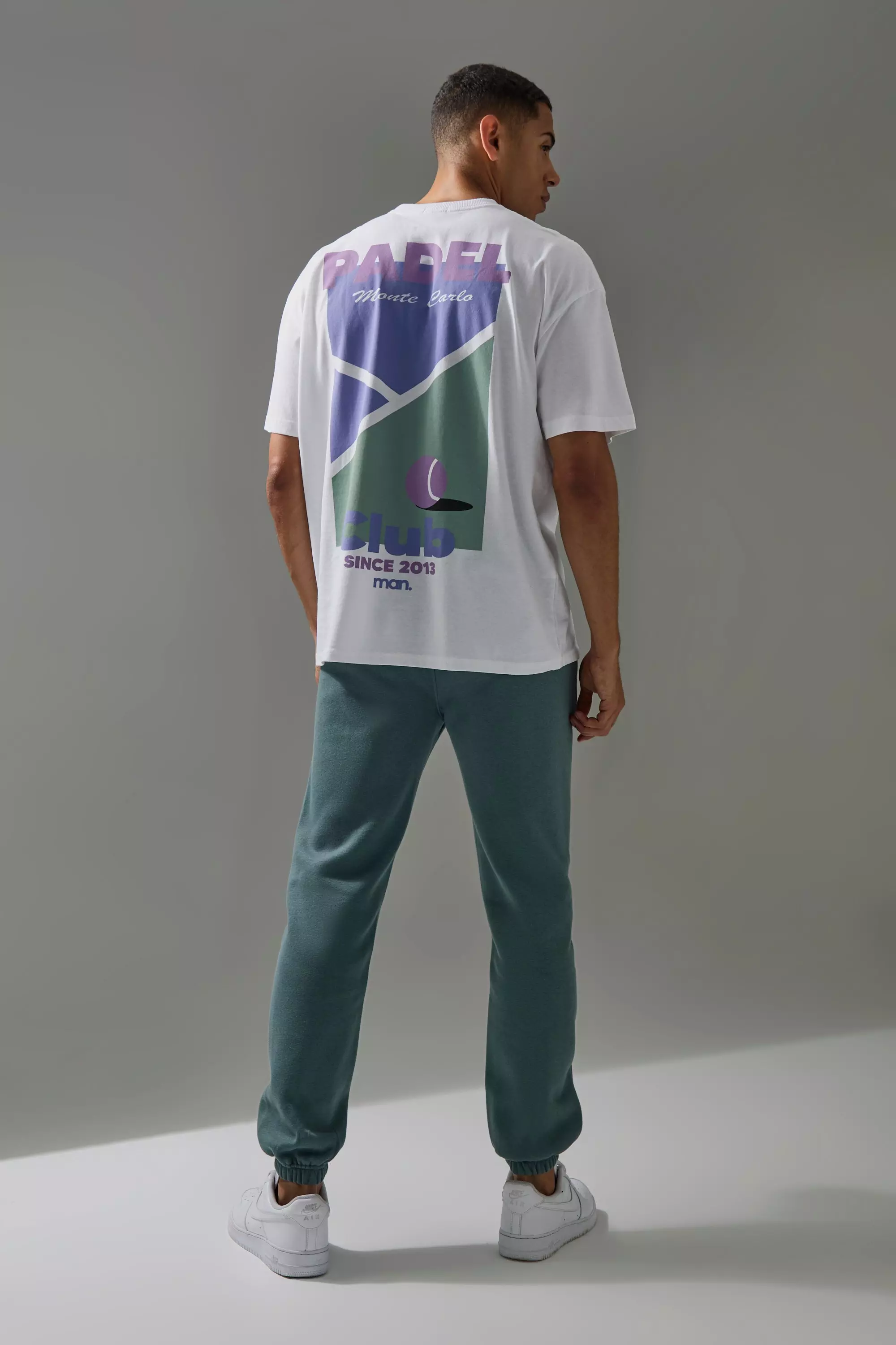White Active Oversized Padel Club Graphic T-shirt alternative image