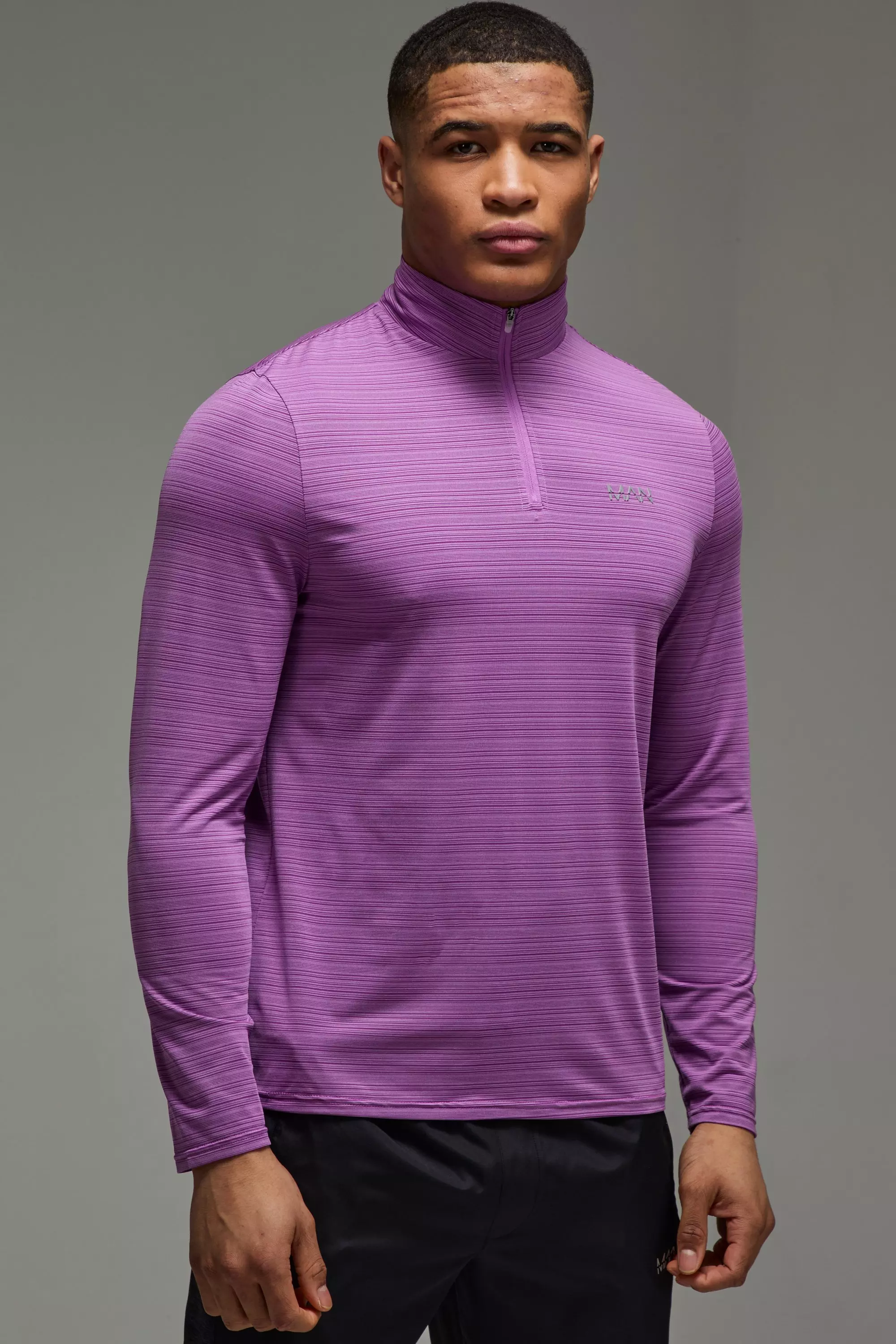 Purple Man Active Dunne Performance Korte Rits alternatieve afbeelding