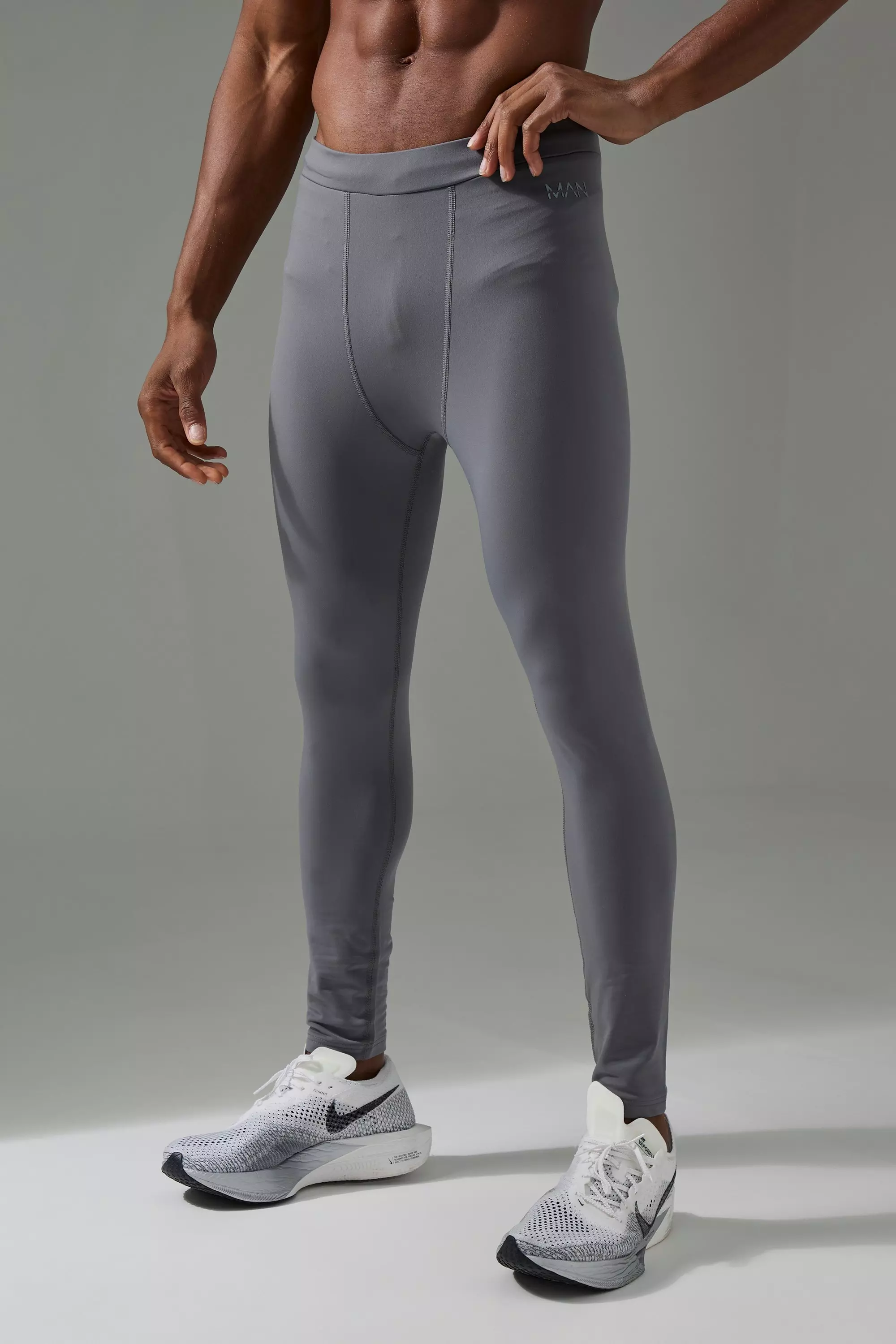 Charcoal Man Active Leggings Met Laag Decolleté alternatieve afbeelding