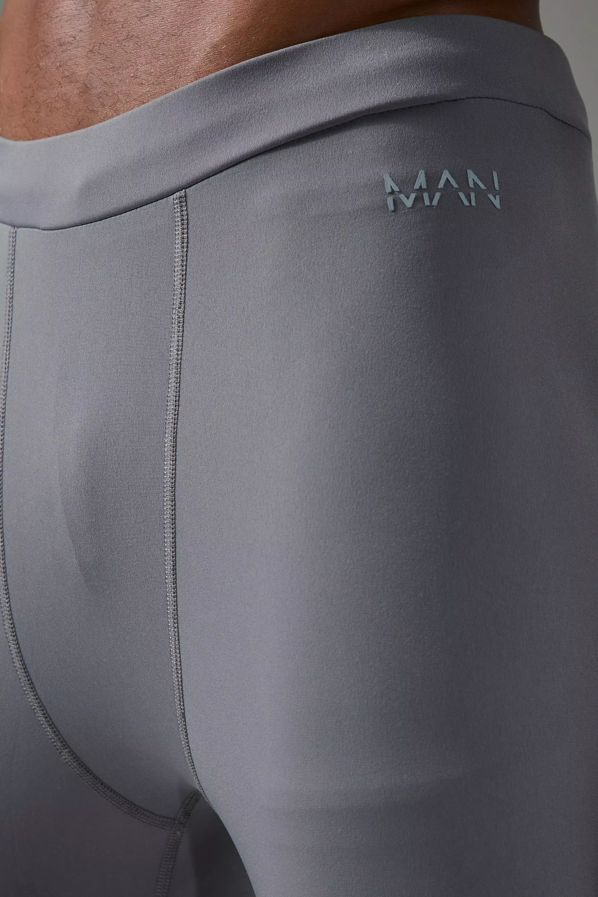 Charcoal Man Active Leggings Met Laag Decolleté alternatieve afbeelding