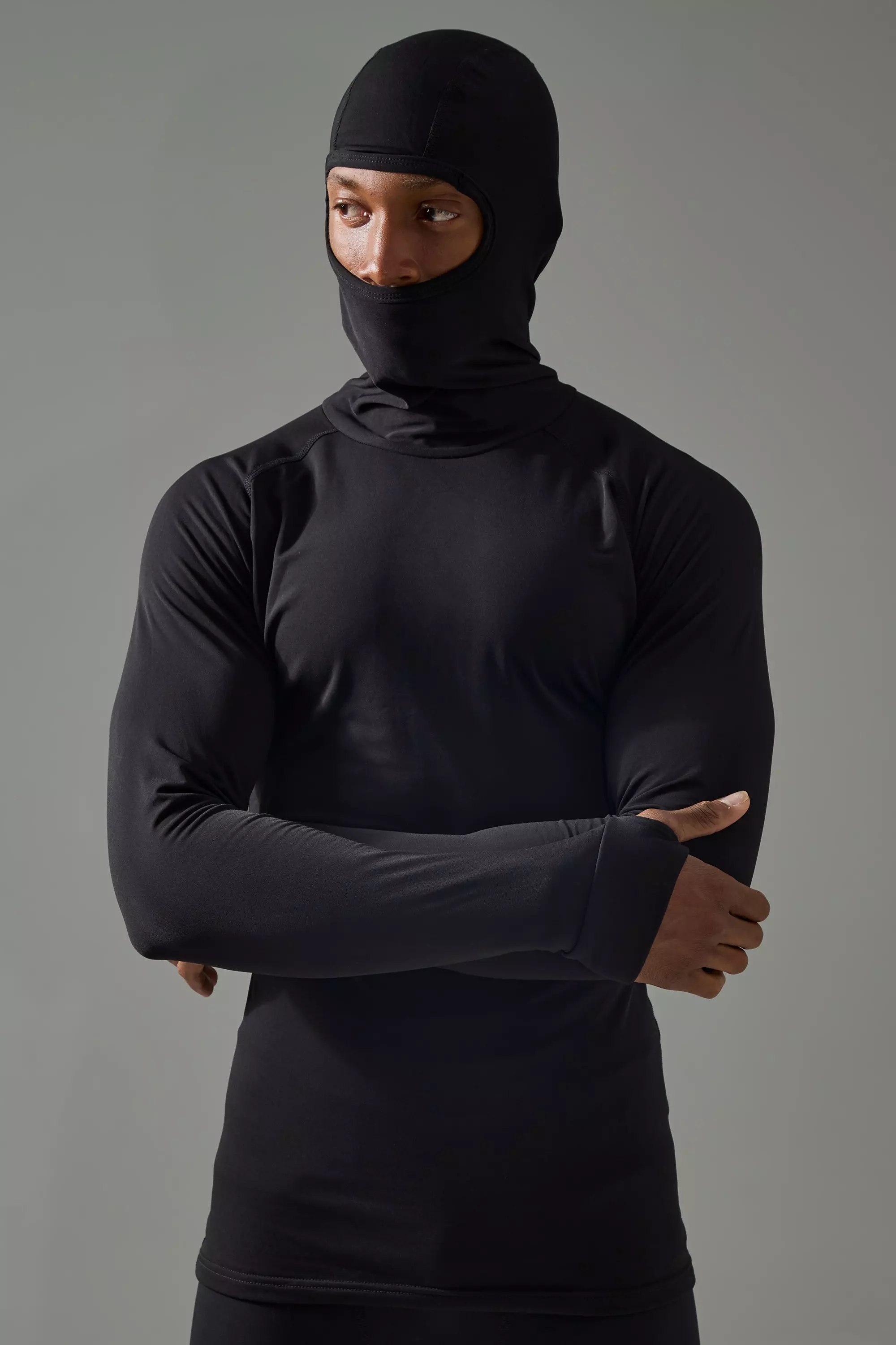 Black Man Active Long Sleeved Head Cover Base Layer alternative image