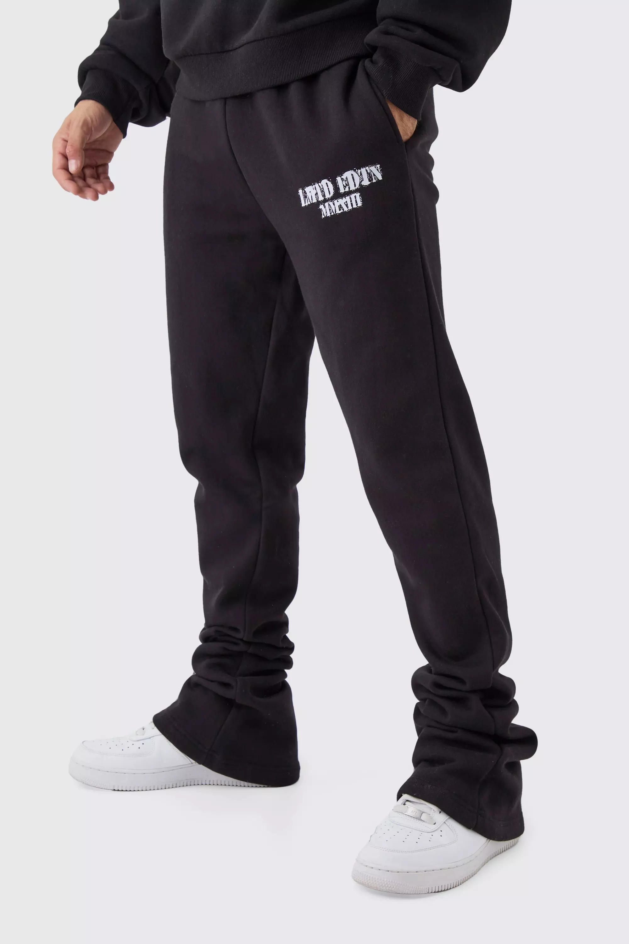 Slim Fit Ltd Edition Super Stacked Jogger boohooMAN UK