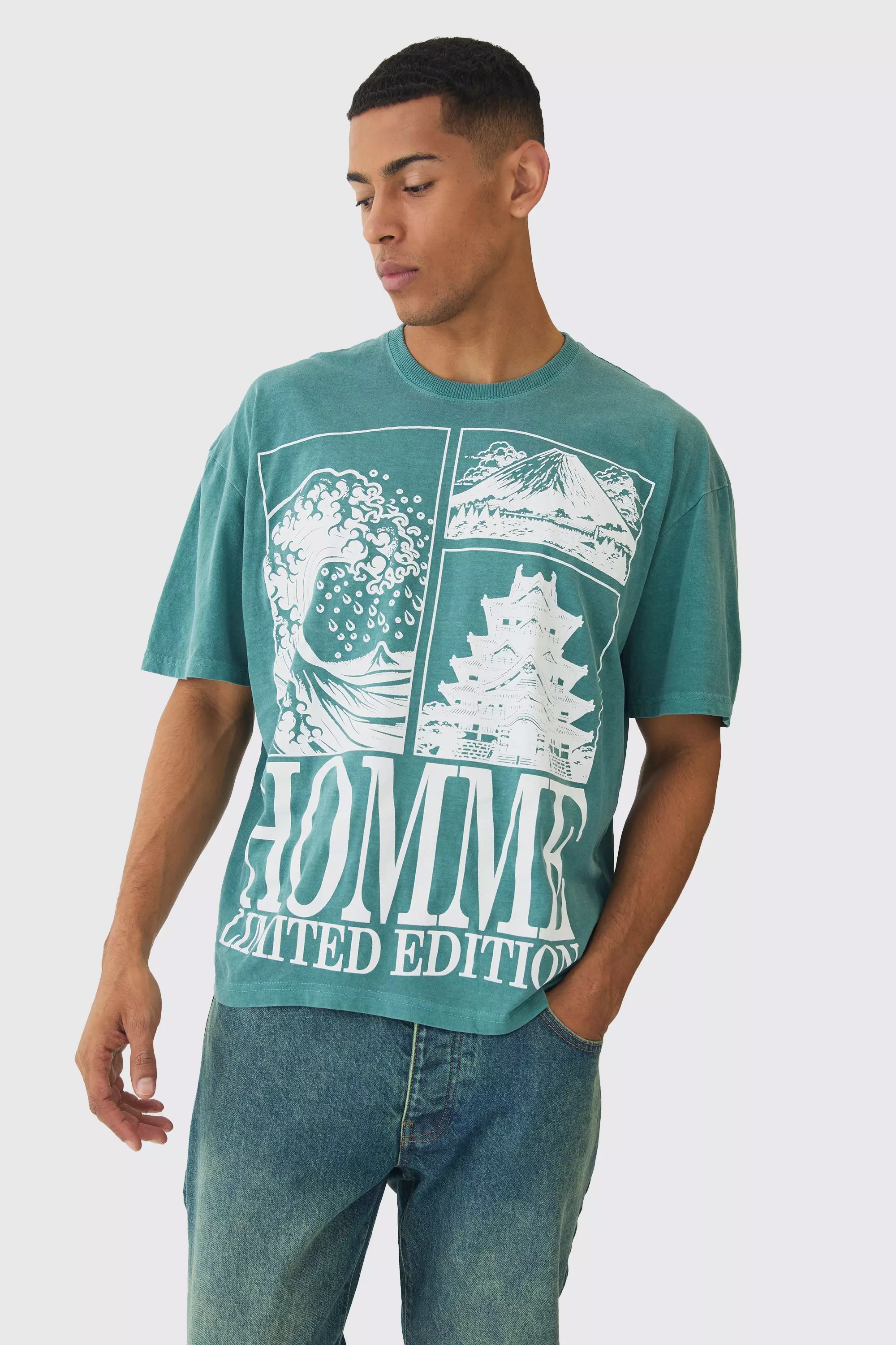 T shirt cool homme sales