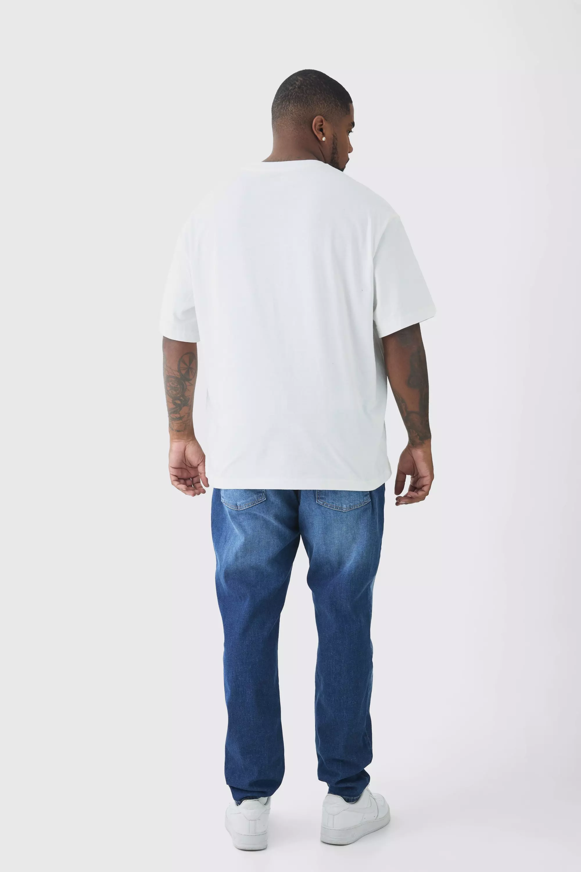 Plus Skinny Stretch Tinted Jeans | boohooMAN USA