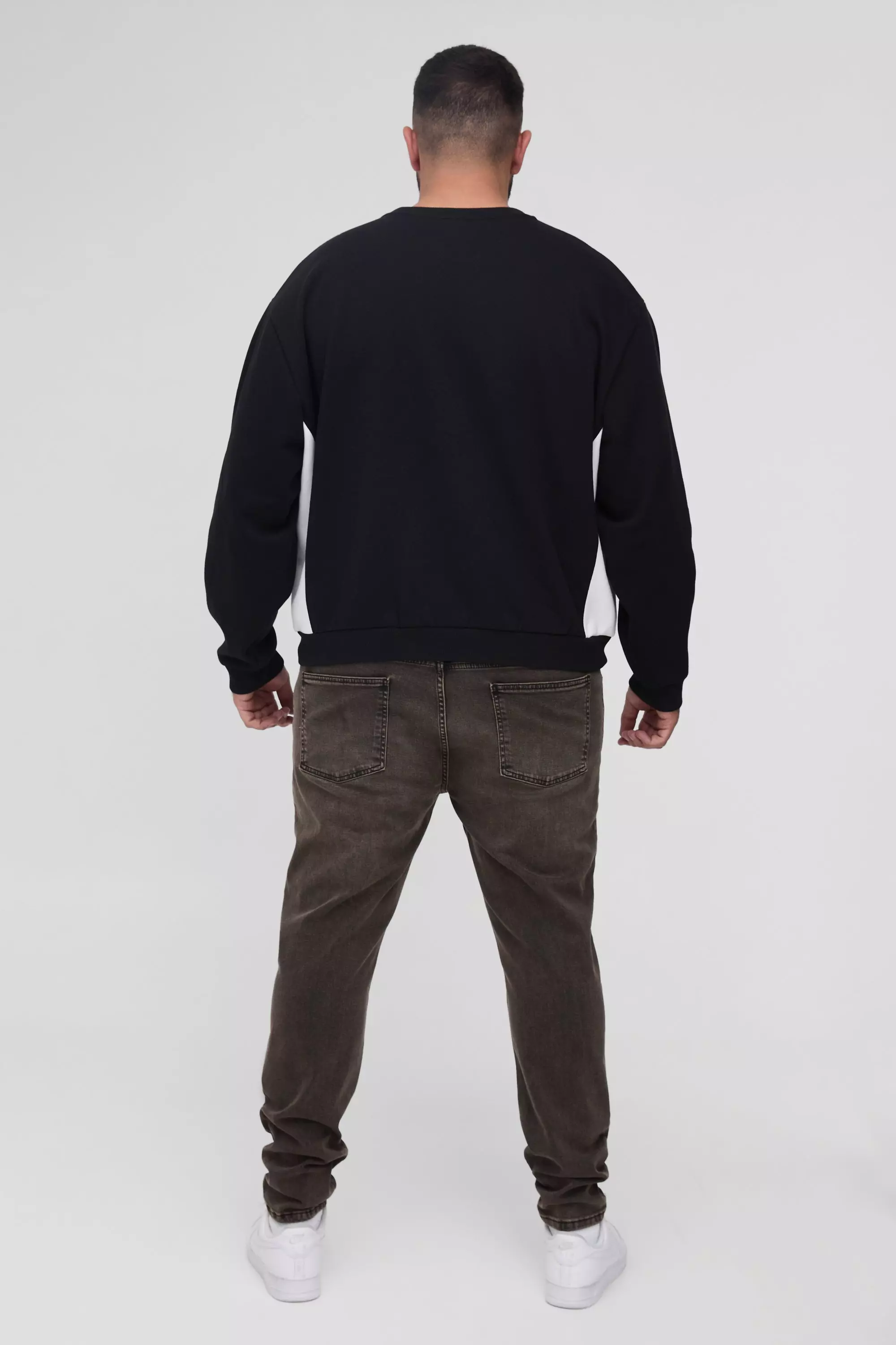 Brown Plus Skinny Stretch Tinted Jeans alternative image