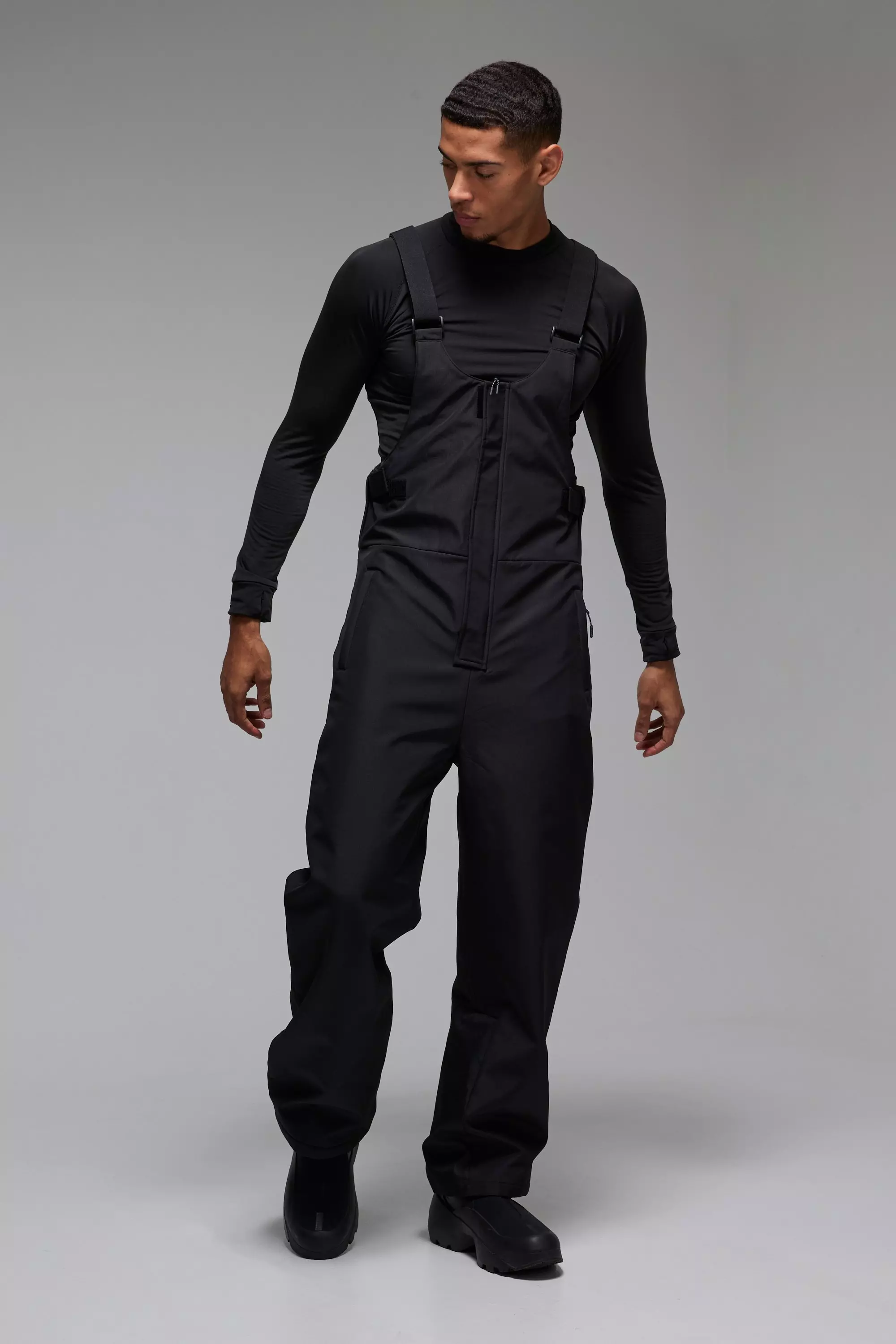 Black Man Active Waterproof Ski Salopettes alternative image