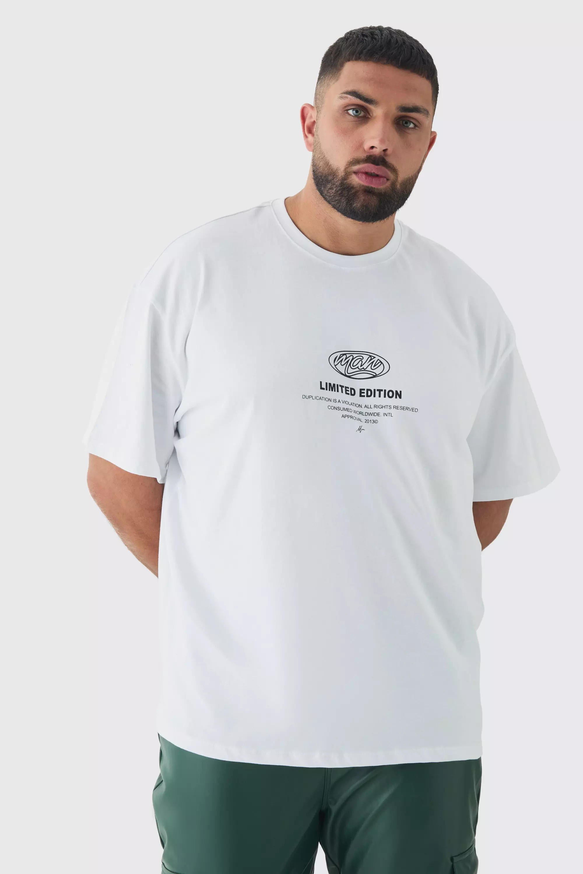 White Plus Oversized Limited Edition T-Shirt alternative image