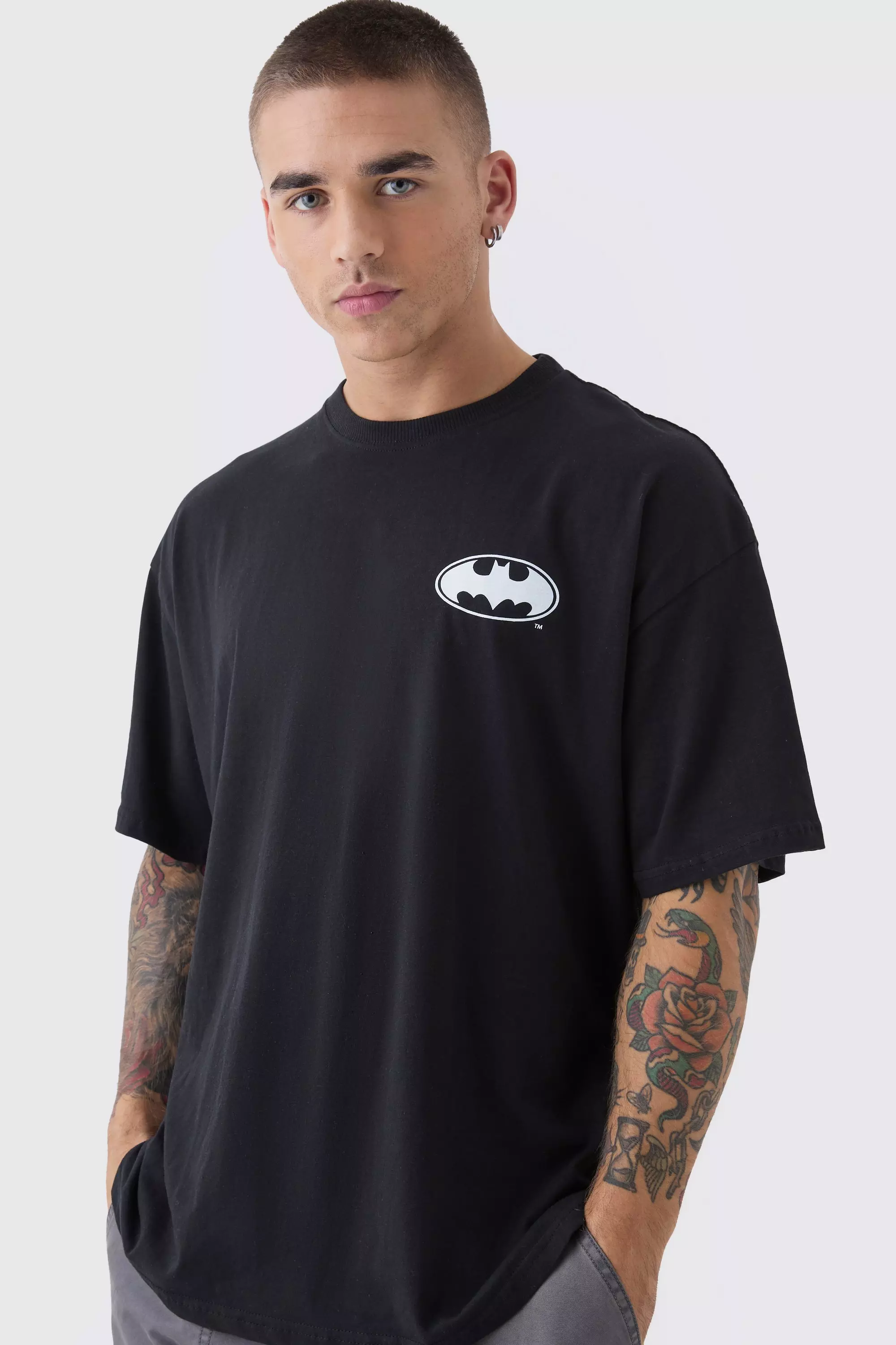 T-shirt oversize imprimé Batman, Black autre image