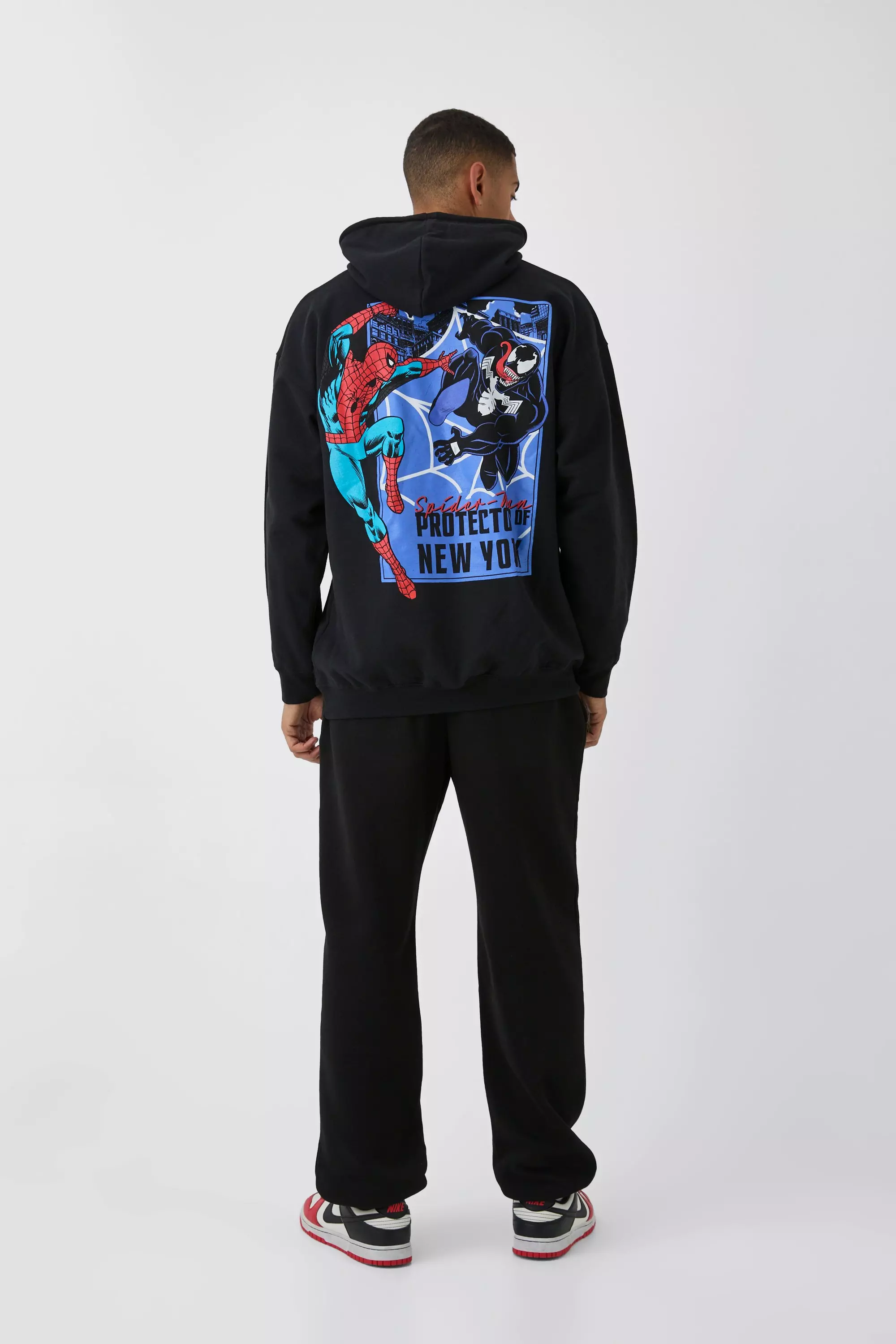 boohoo MAN★オーバーサイズ パーカー★Marvel Venom Carnage★ Hoodies & Sweatshirts | Oversized Marvel Venom Carnage Wash