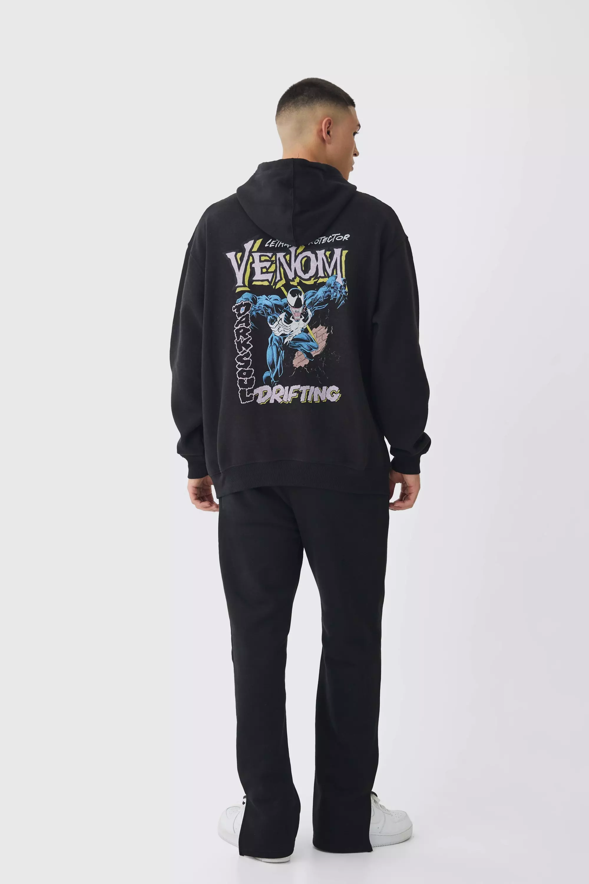 Sweat à capuche oversize à imprimé Venom, Black autre image