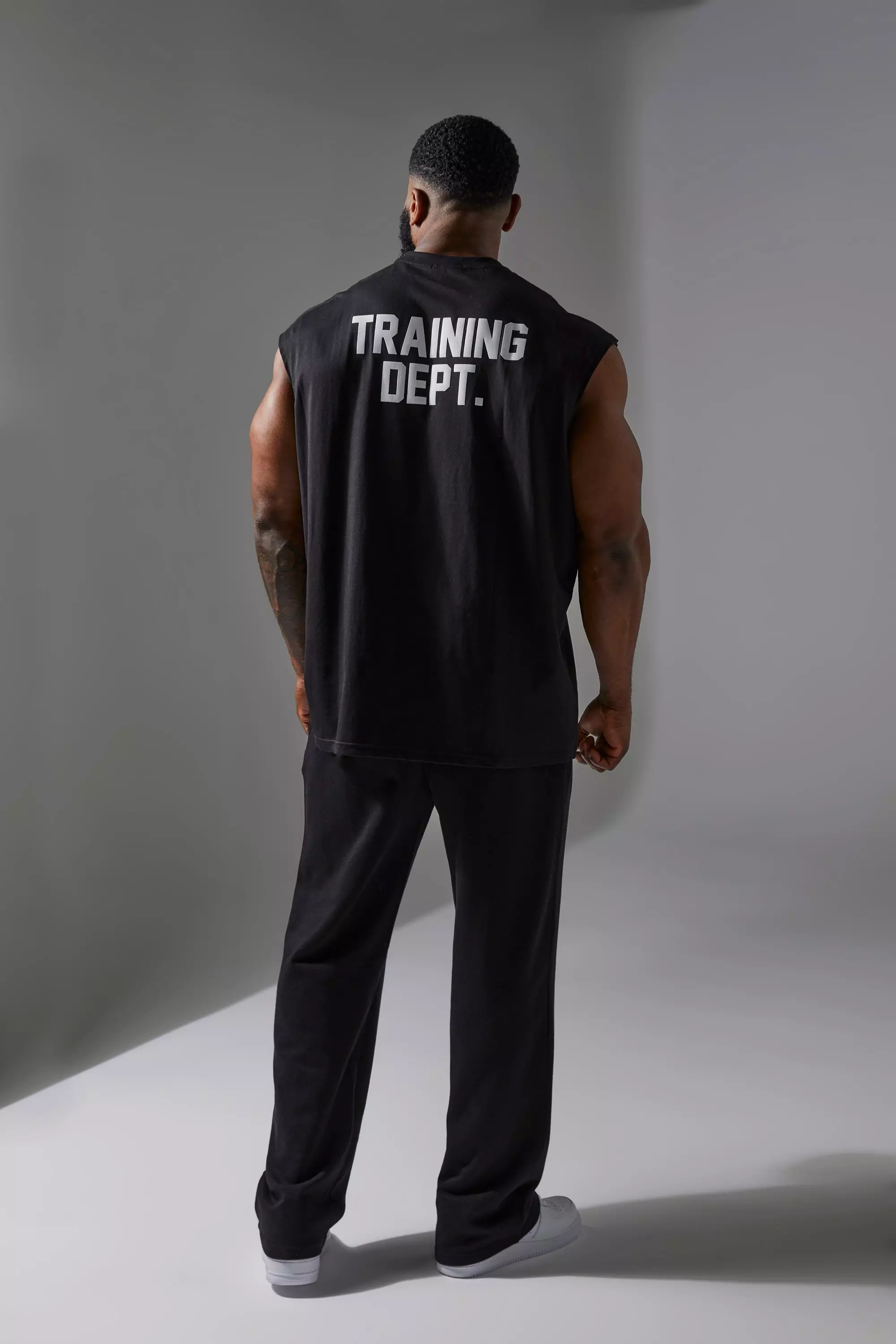 Training Dept Loopback Relaxed Fit Sweatpants | boohooMAN USA