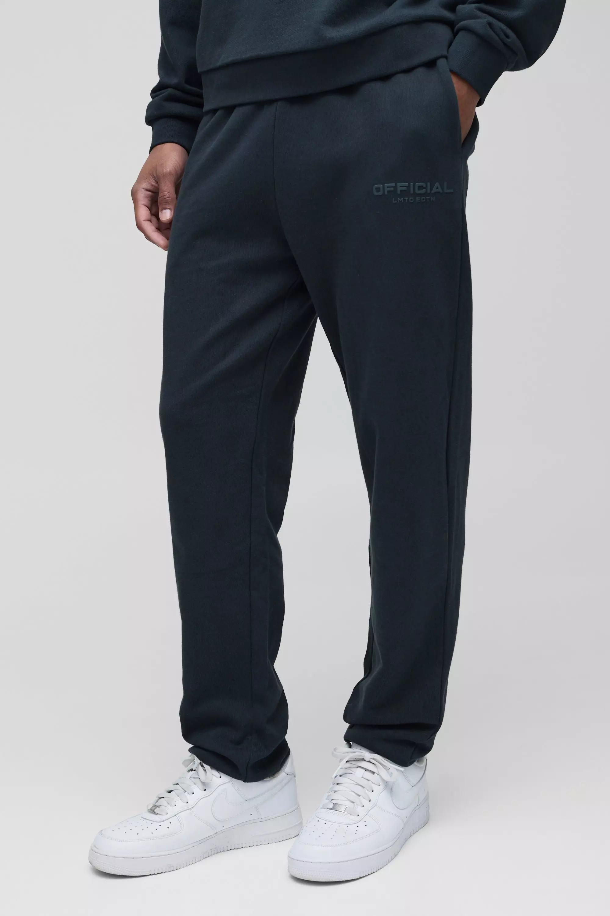 Charcoal Regular Fit Heavyweight Bound Jogger alternative image
