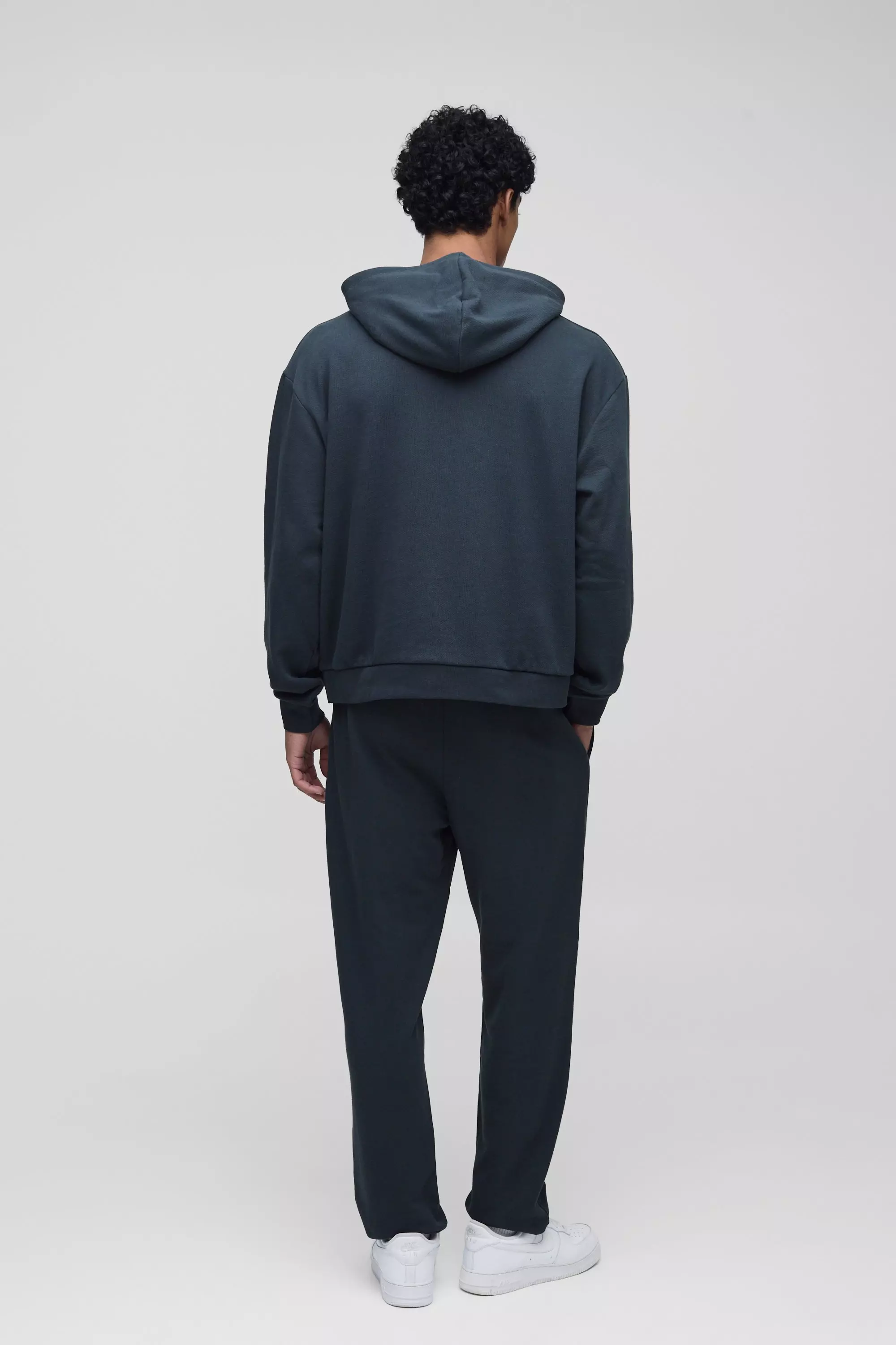Charcoal Regular Fit Heavyweight Bound Jogger alternative image