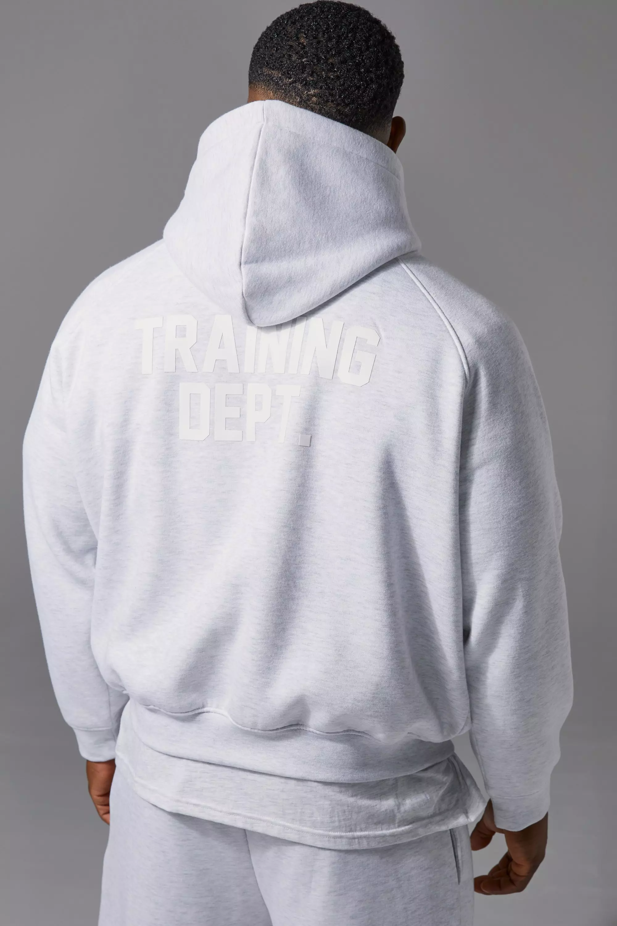 Grey Training Dept Boxy Hoodie