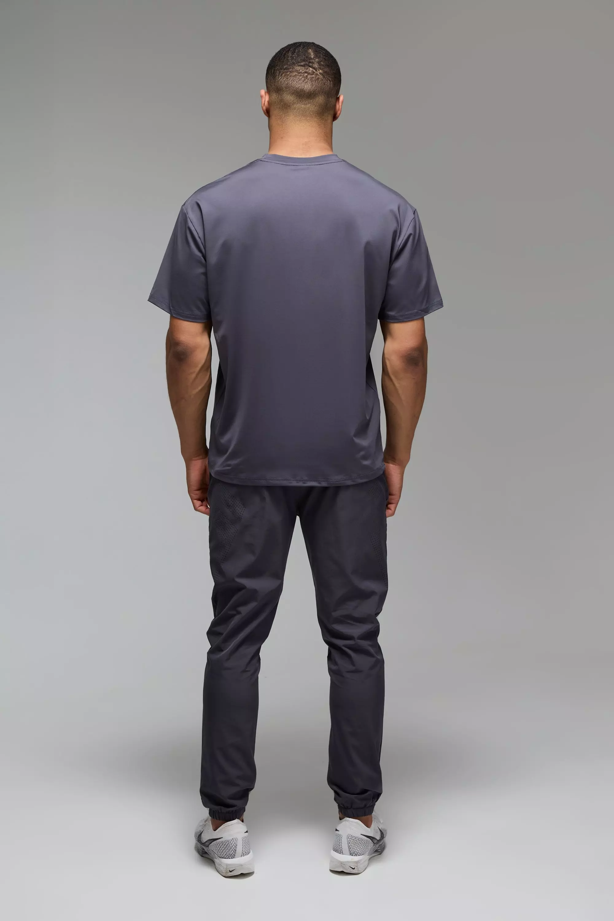Charcoal Training Dept Perforated Oversized T-shirt alternative image