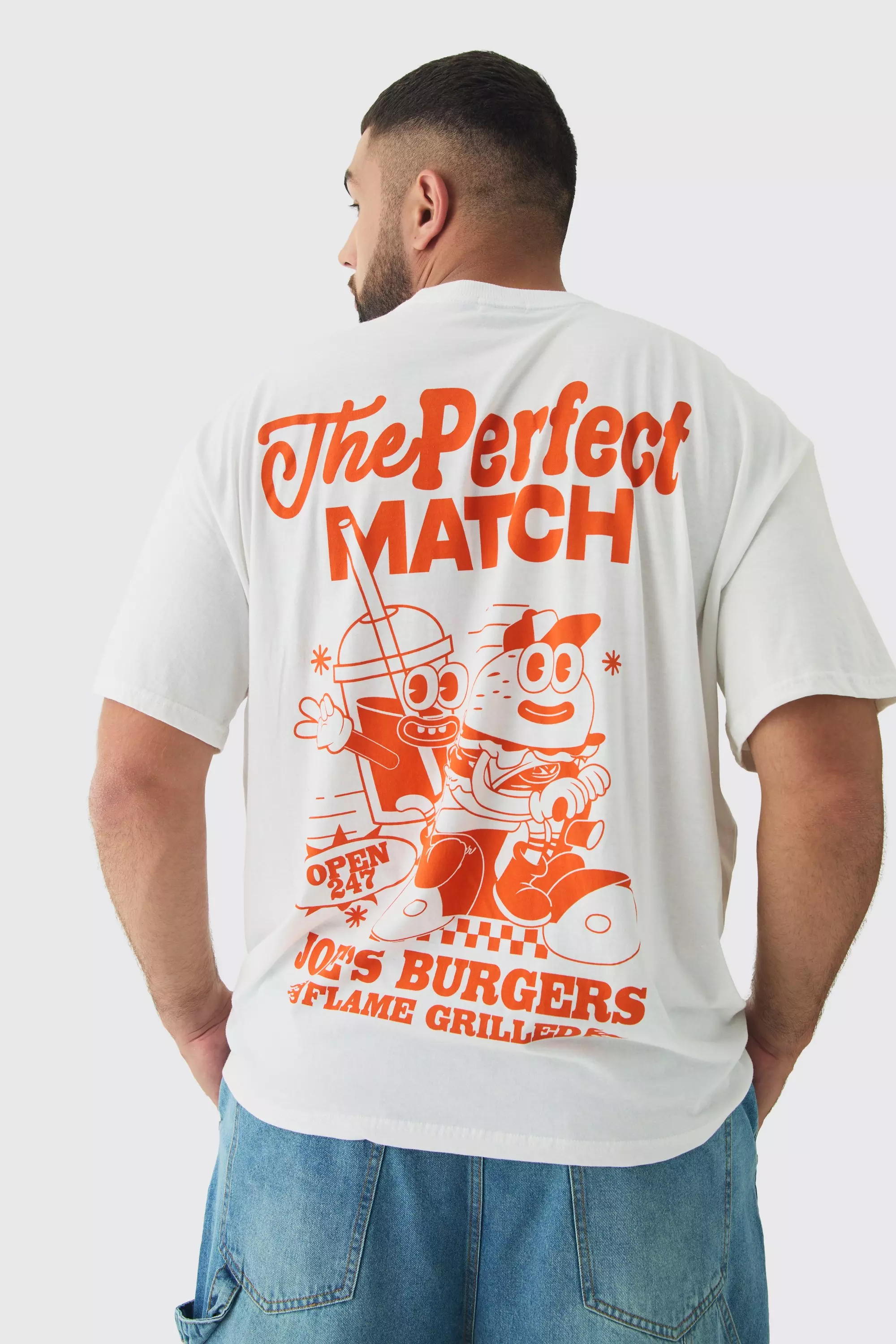 White Plus Perfect Match Graphic T-Shirt