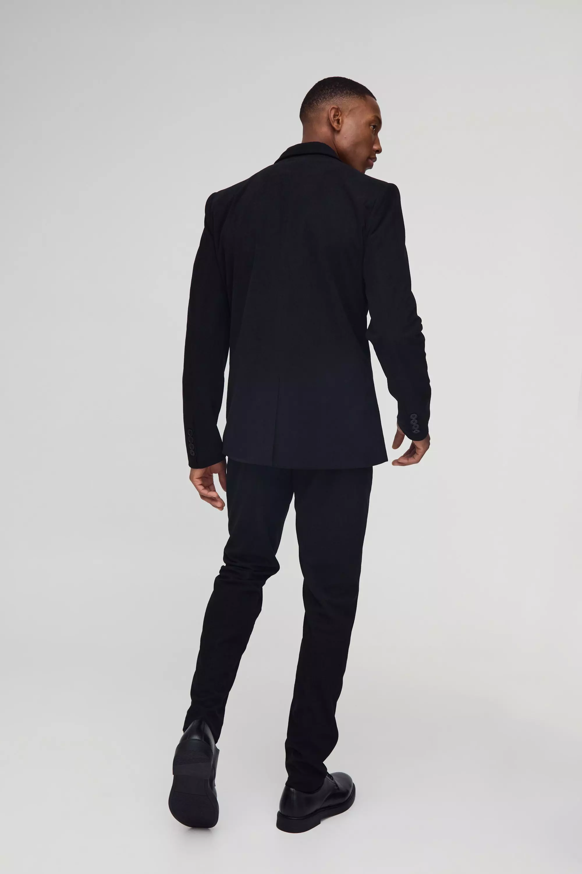 Zweireihiger Skinny Cord-Blazer, Black alternatives Bild