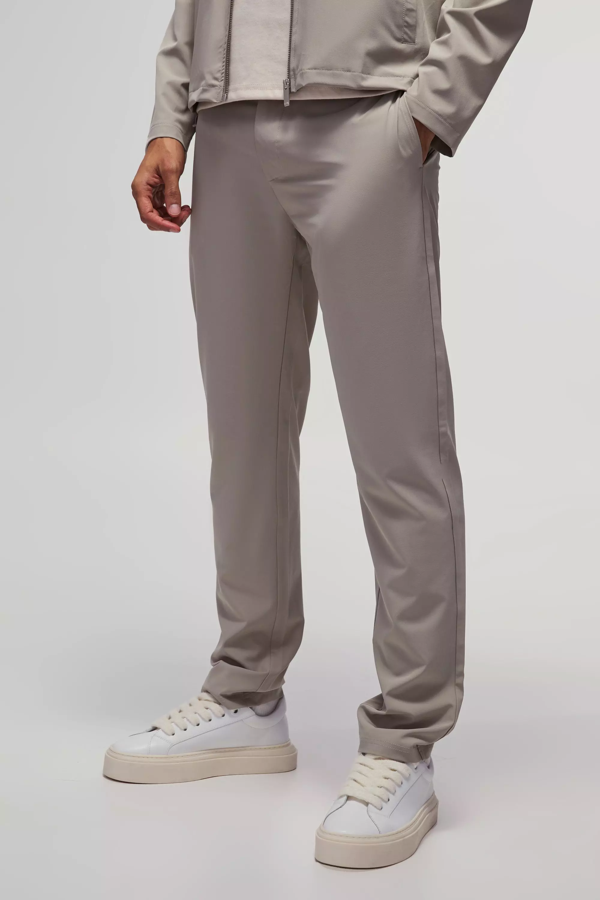 Grey Stretch Homme Tech Regular Fit Overhemd alternatieve afbeelding