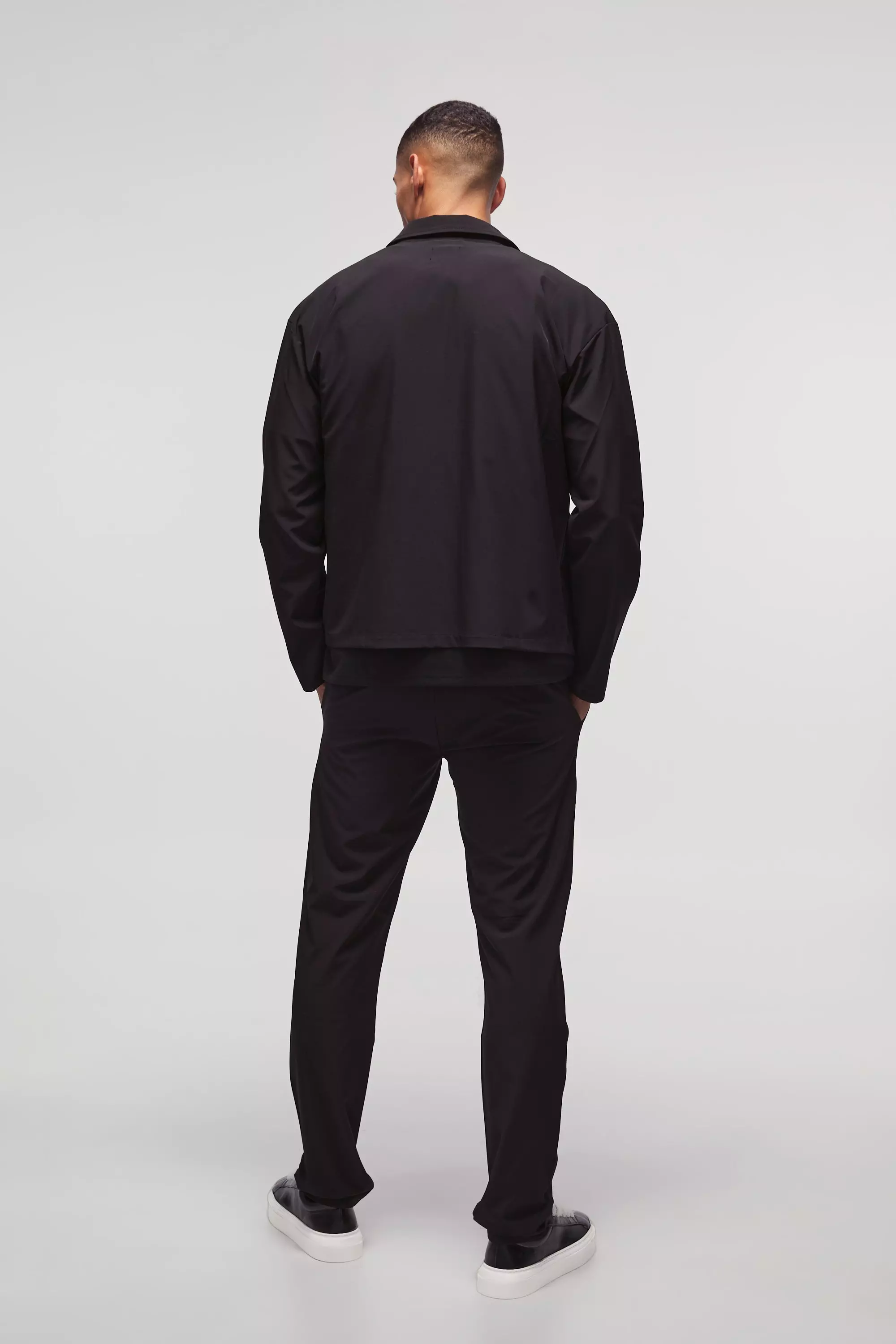 Stretch Homme Overshirt, Black alternatives Bild