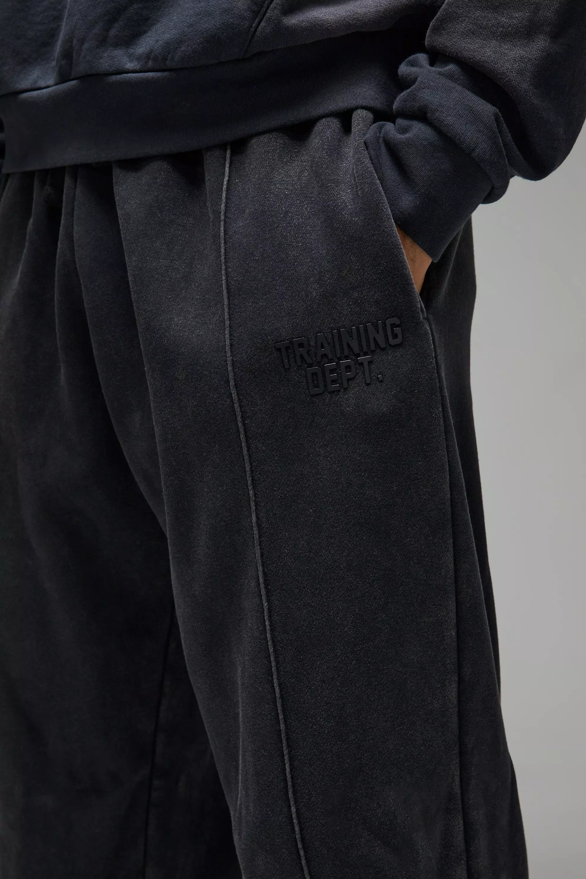 Oversize Jogginghose mit Training Dept Print, Black alternatives Bild