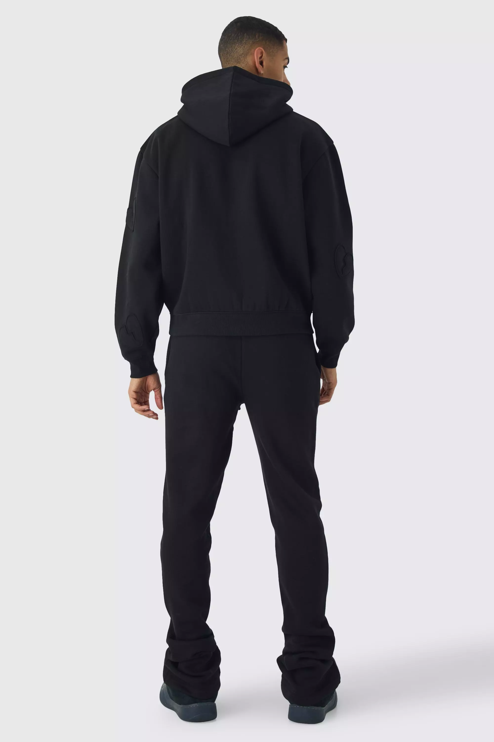 Black Slim Stacked Star Ofcl Applique Jogger alternative image