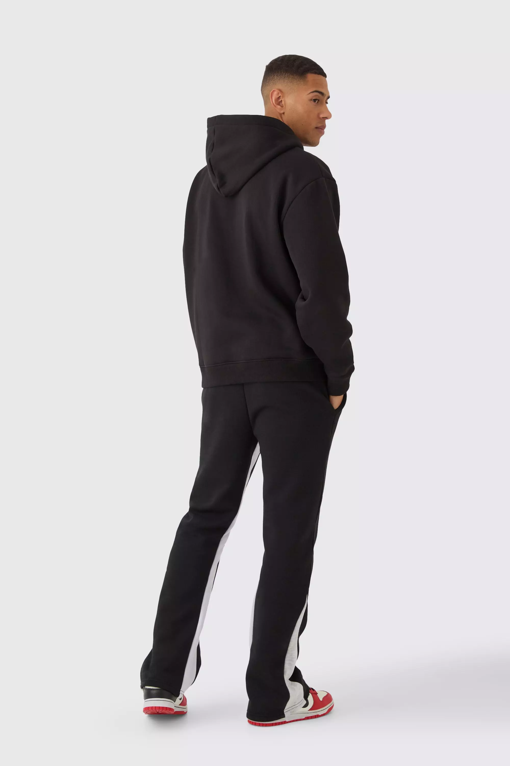 Borg-Jogginghose mit Herz-Applikation, Black alternatives Bild