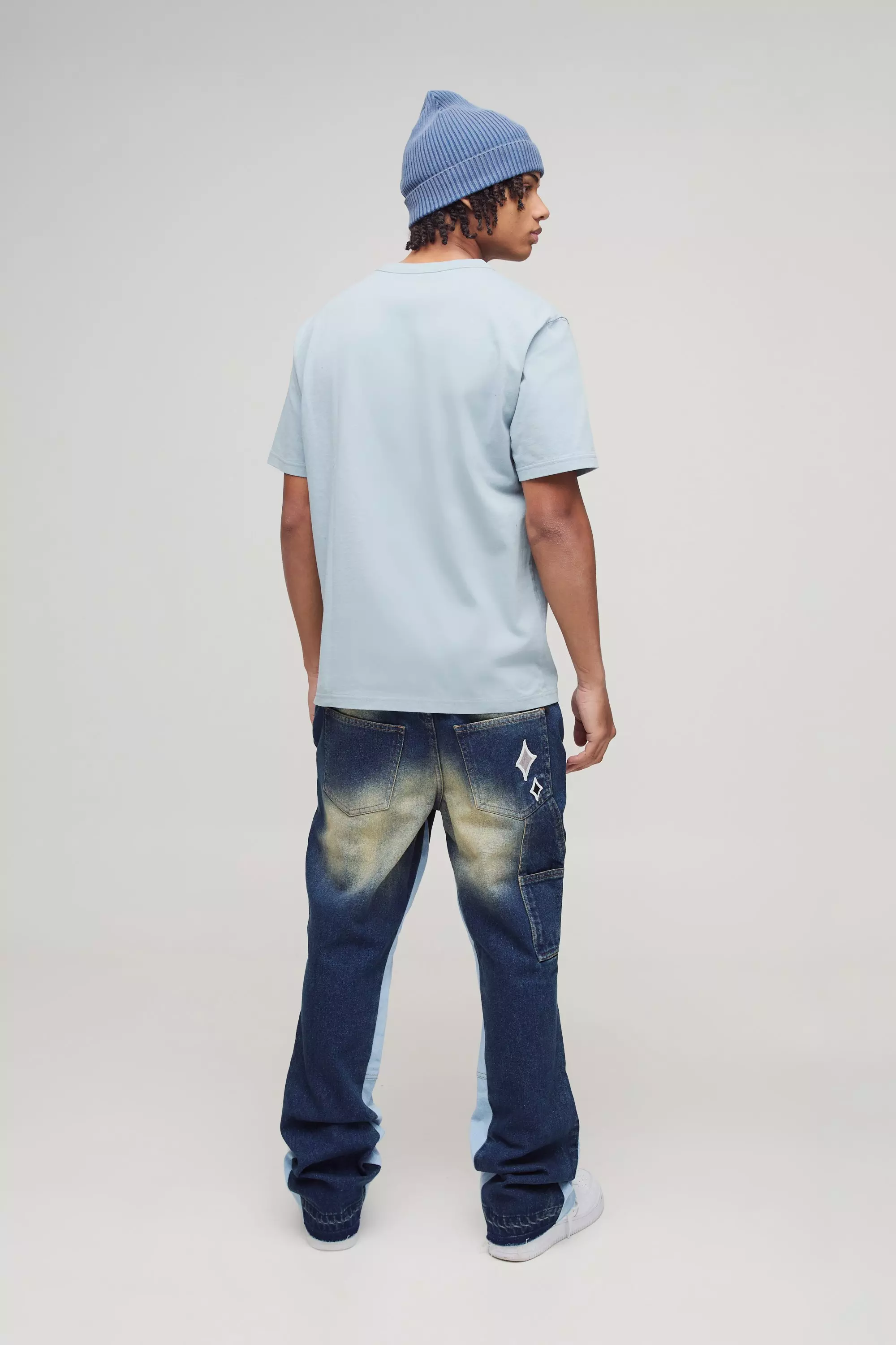 Slim-Fit Schlagjeans, Vintage wash alternatives Bild