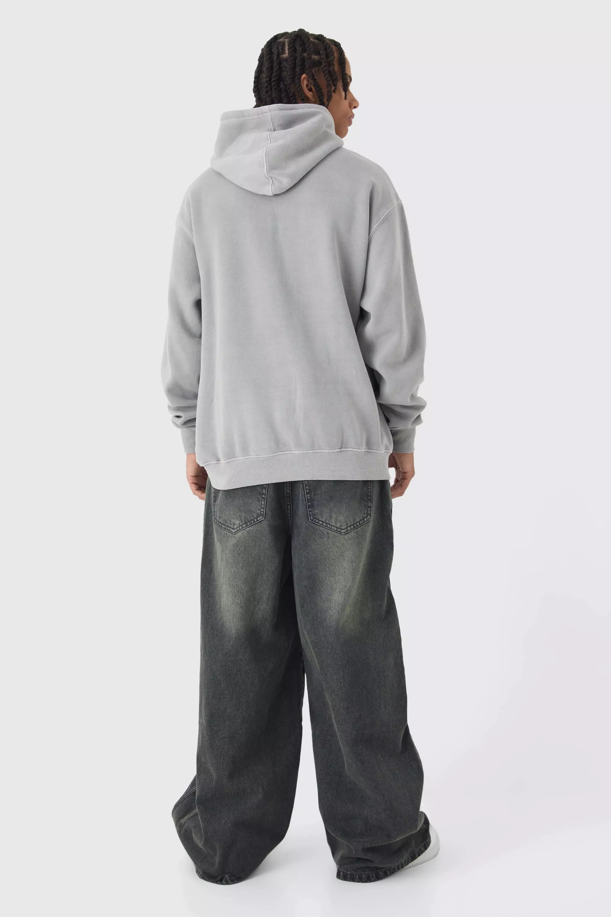 Extreme Baggy Rigid Panelled Tinted Denim Jeans | boohooMAN USA