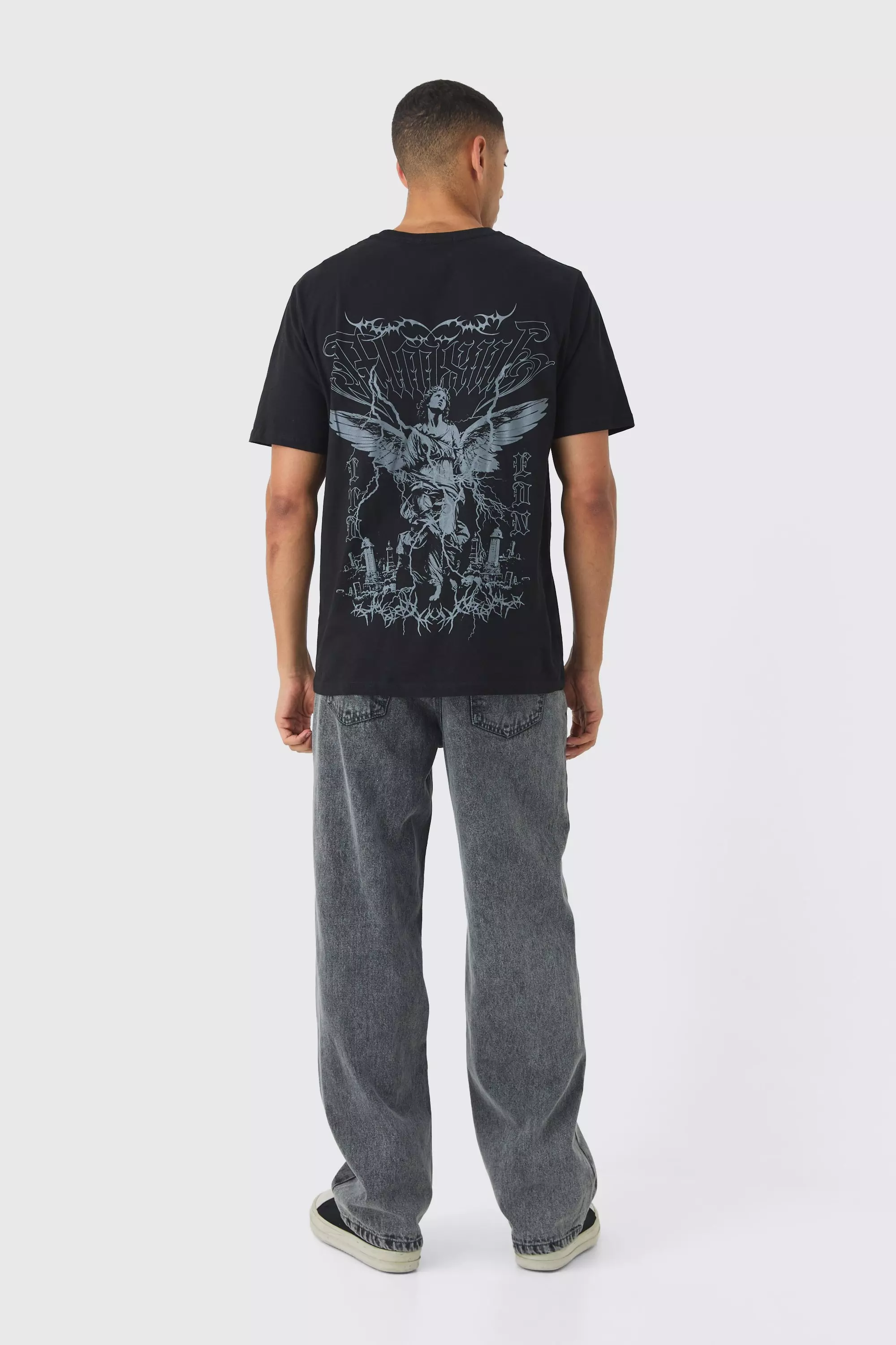 Black Gebleekt Renaissance T-Shirt alternatieve afbeelding