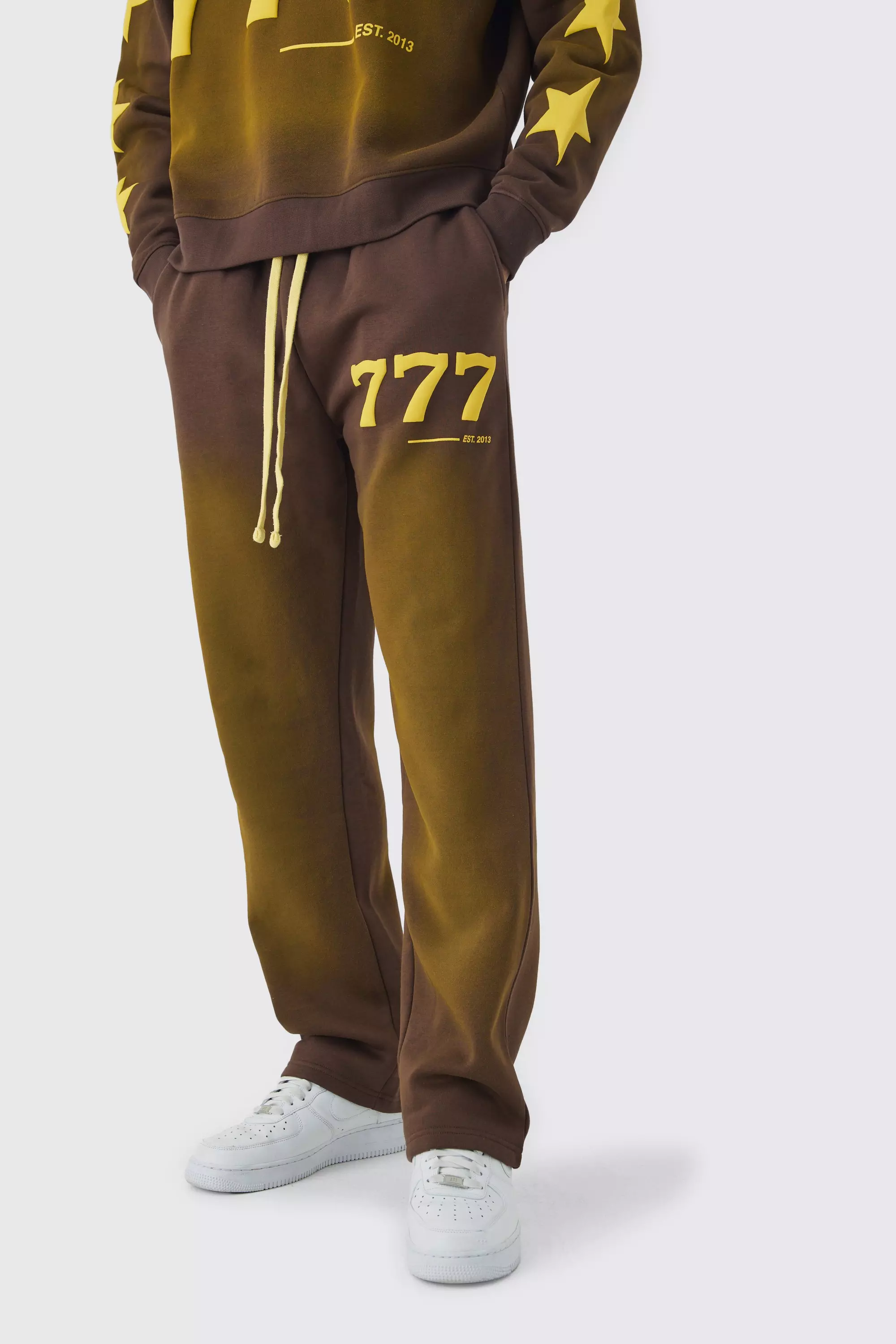 Relaxed Fit Puff Print Spray Wash Moto Joggers boohooMAN UK