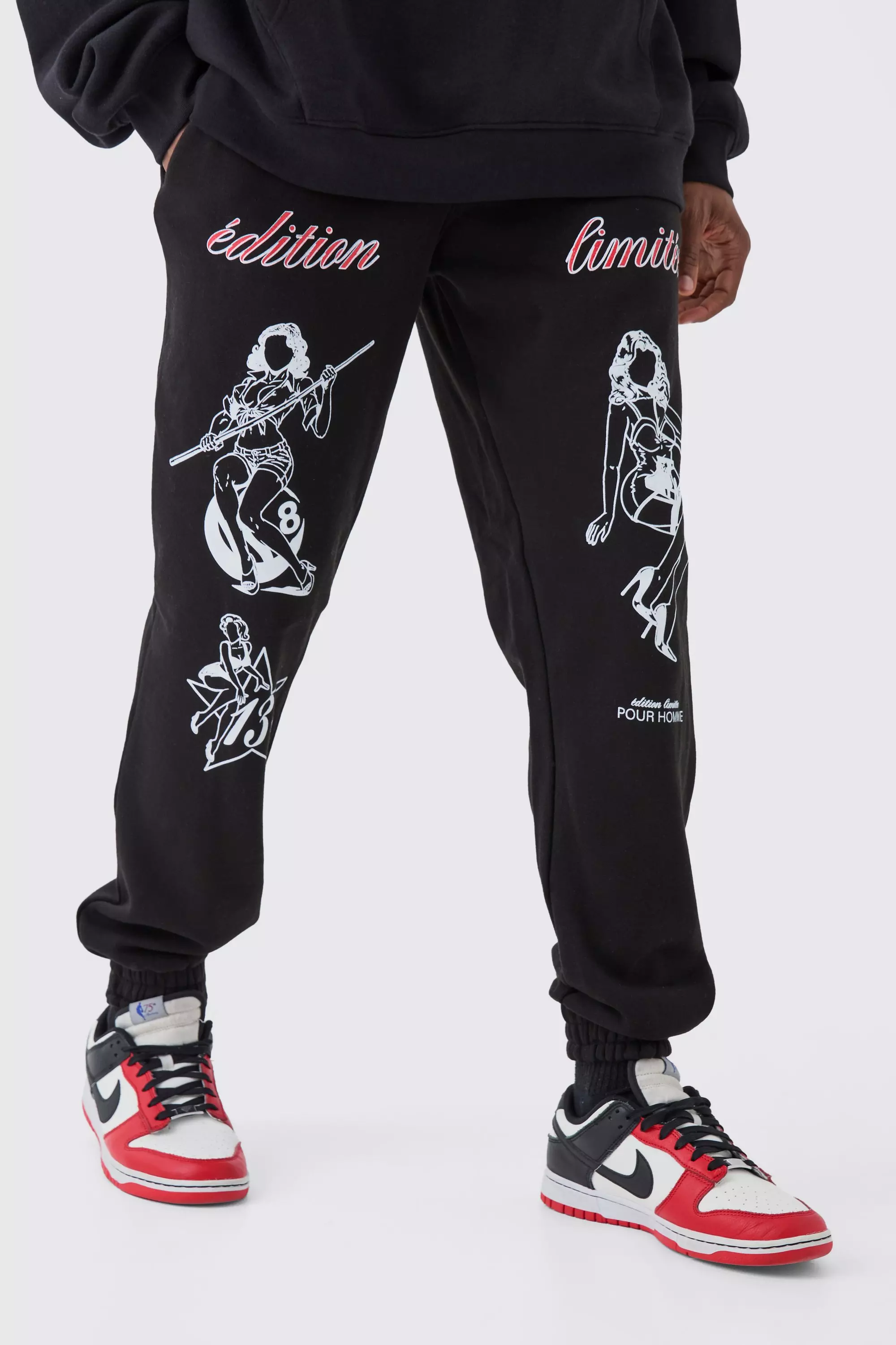 Tall Oversize Pinup Model Jogginghose, Black alternatives Bild