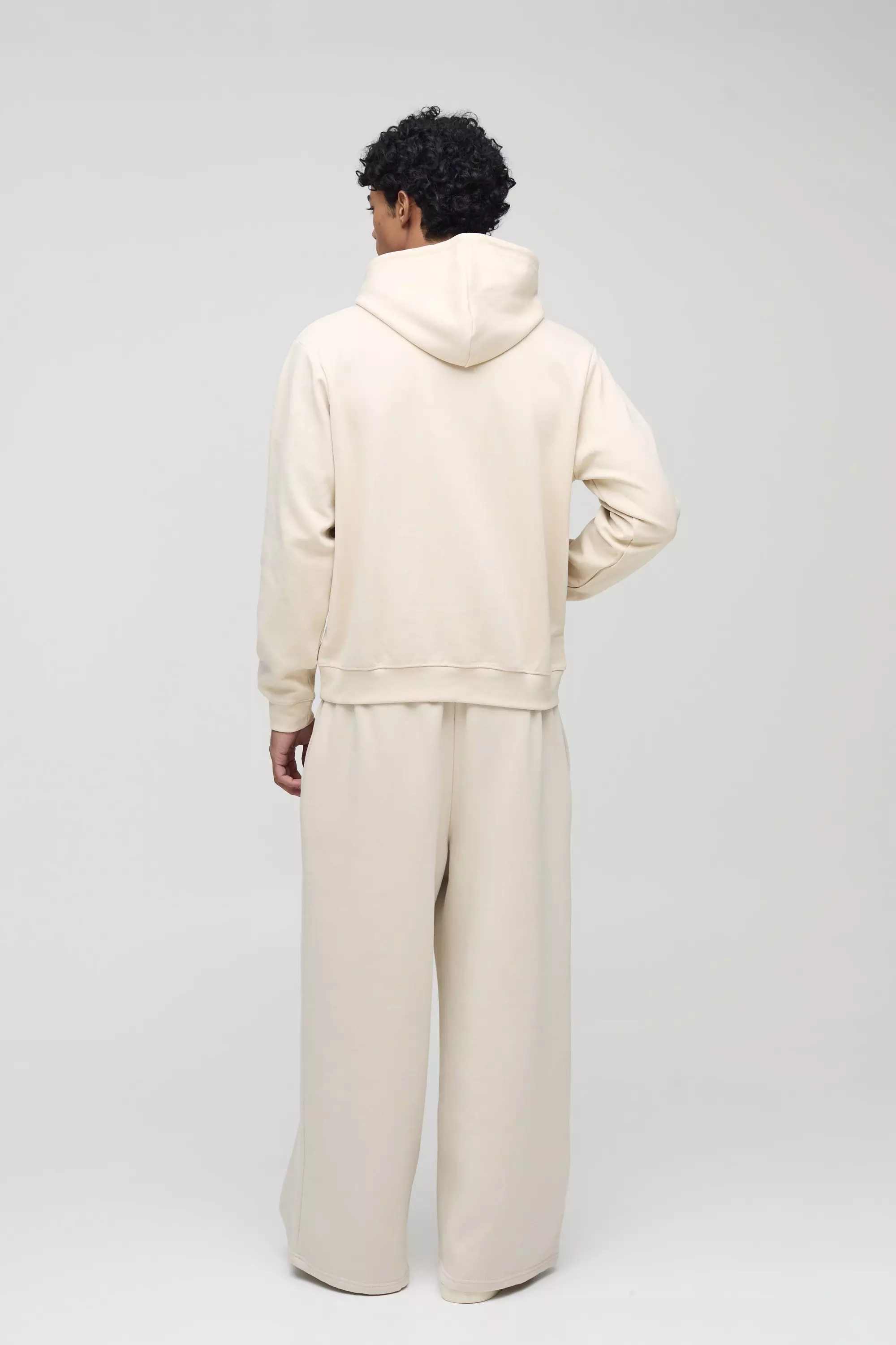 Stone Regular Fit Heavyweight Interlock Hoodie alternative image