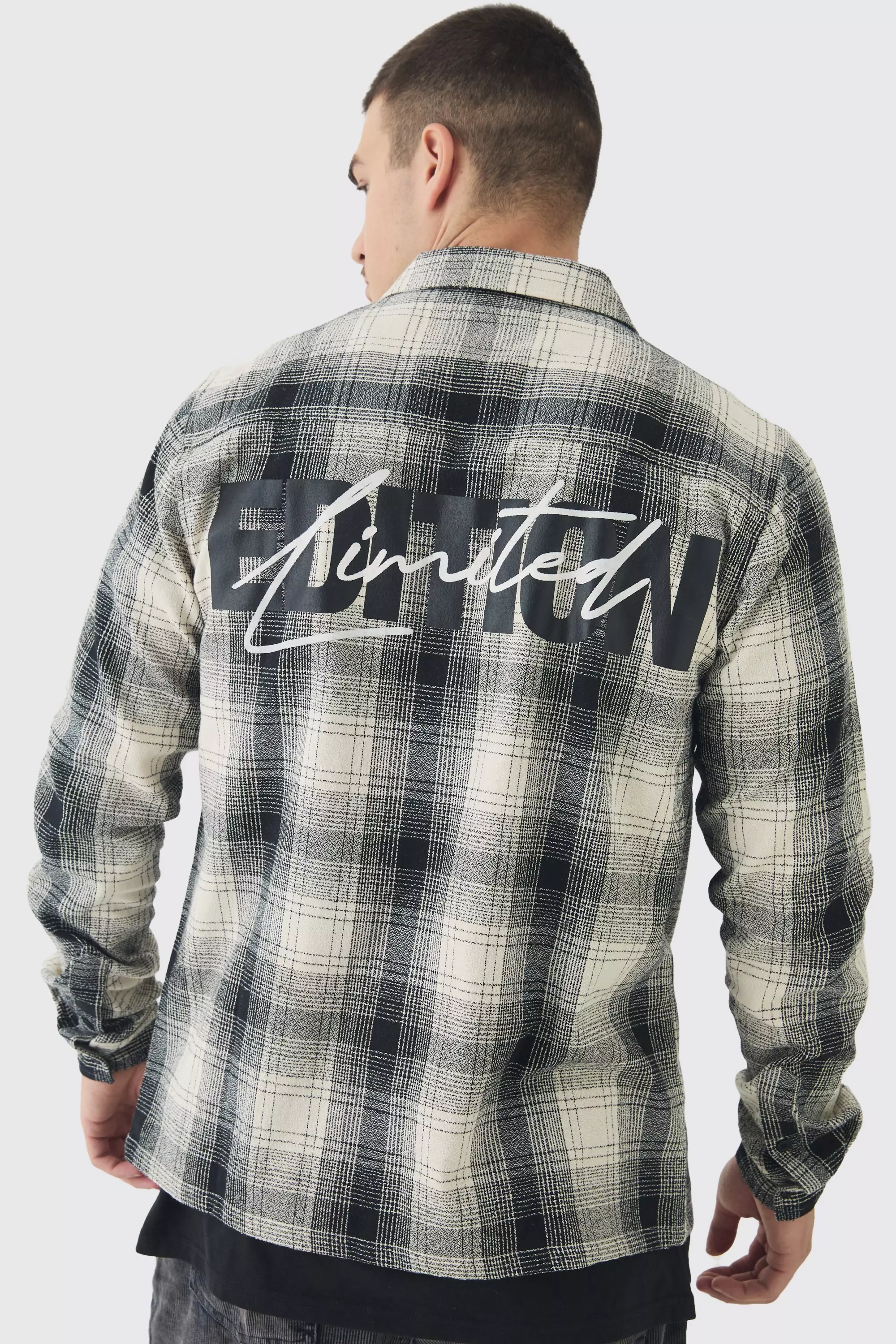 Black Tall Limited Edition Regular Fit PlaidShirt alternative image