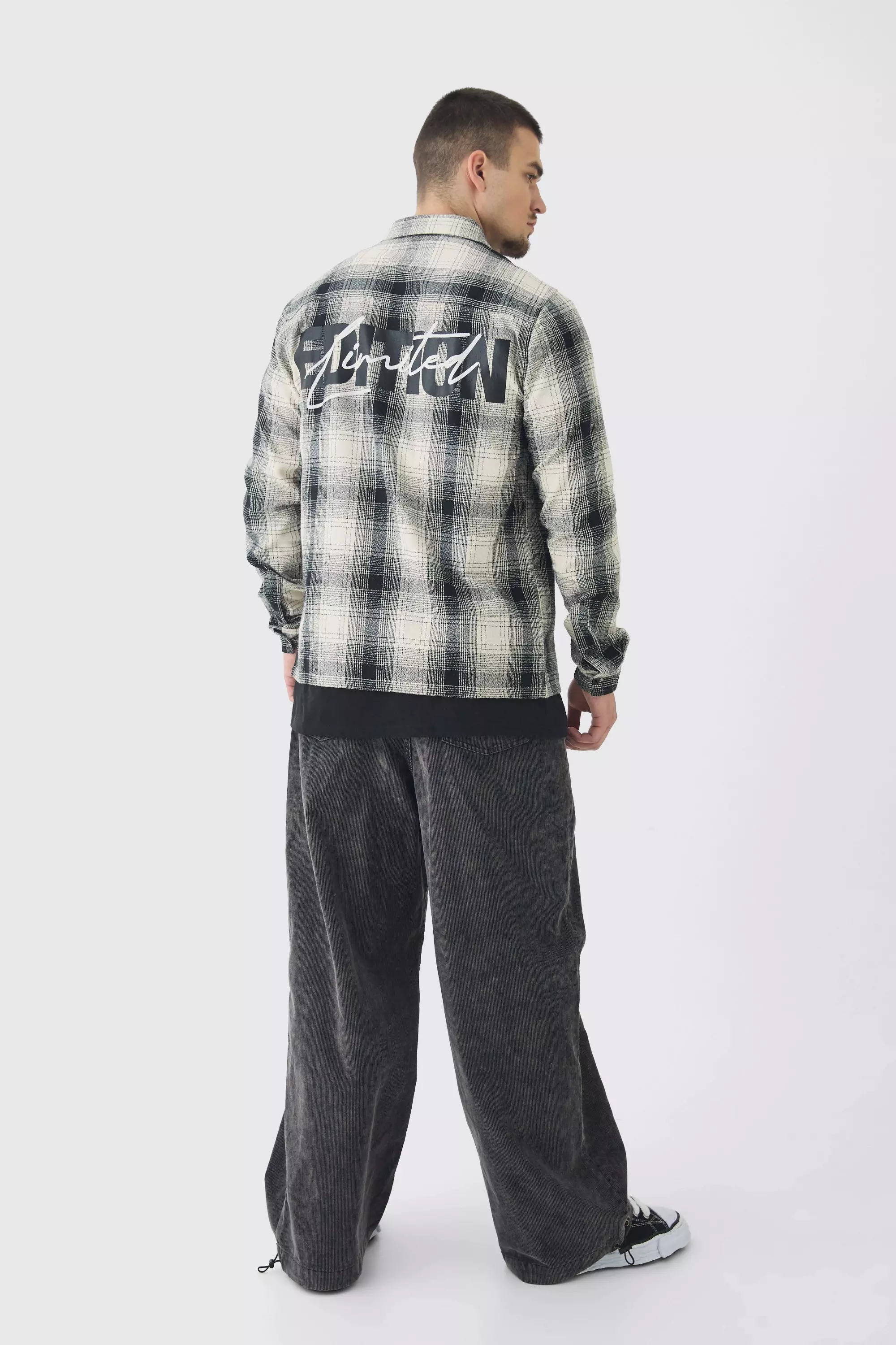 Black Tall Limited Edition Regular Fit PlaidShirt alternative image