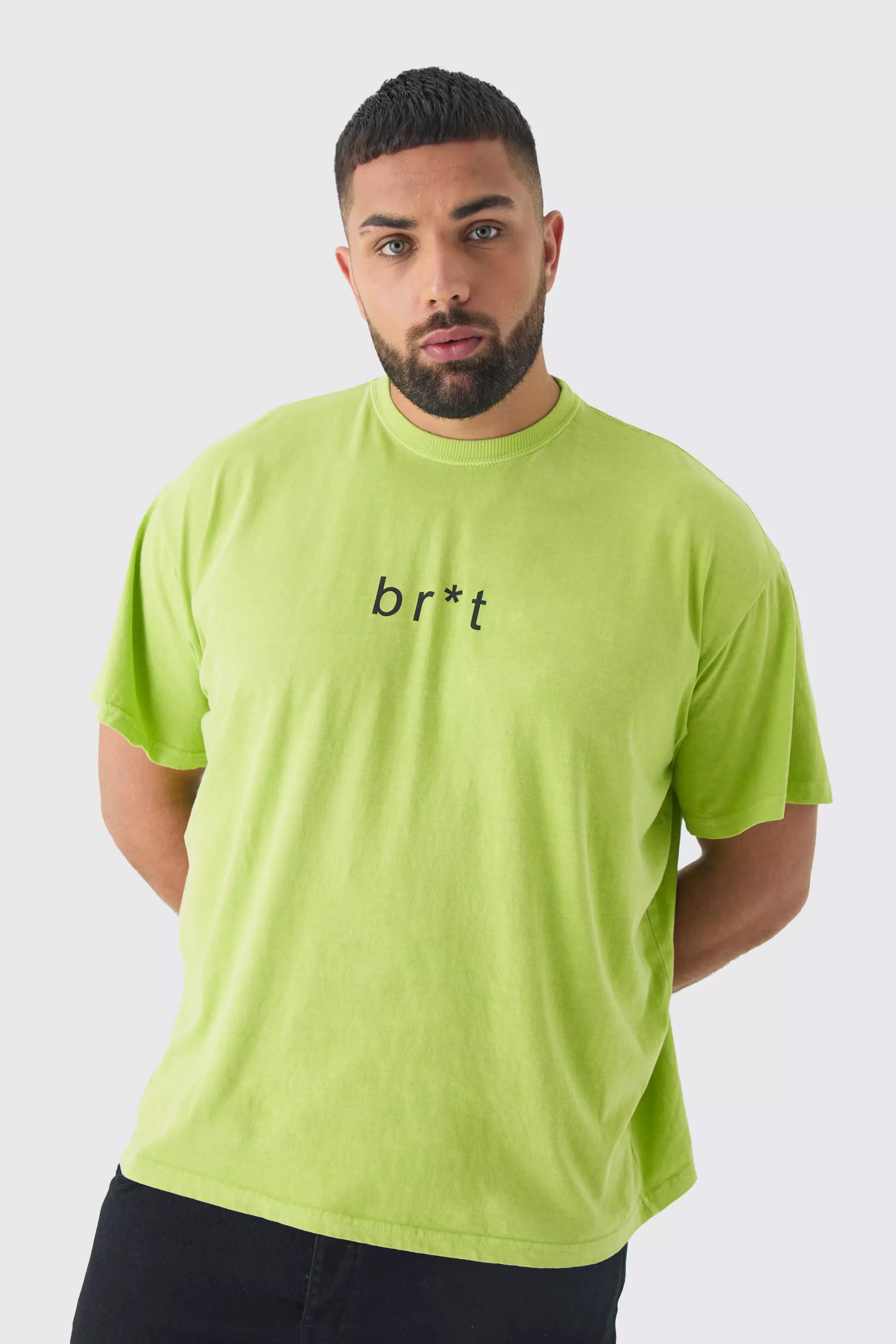 Green Plus Oversized Brat T-Shirt