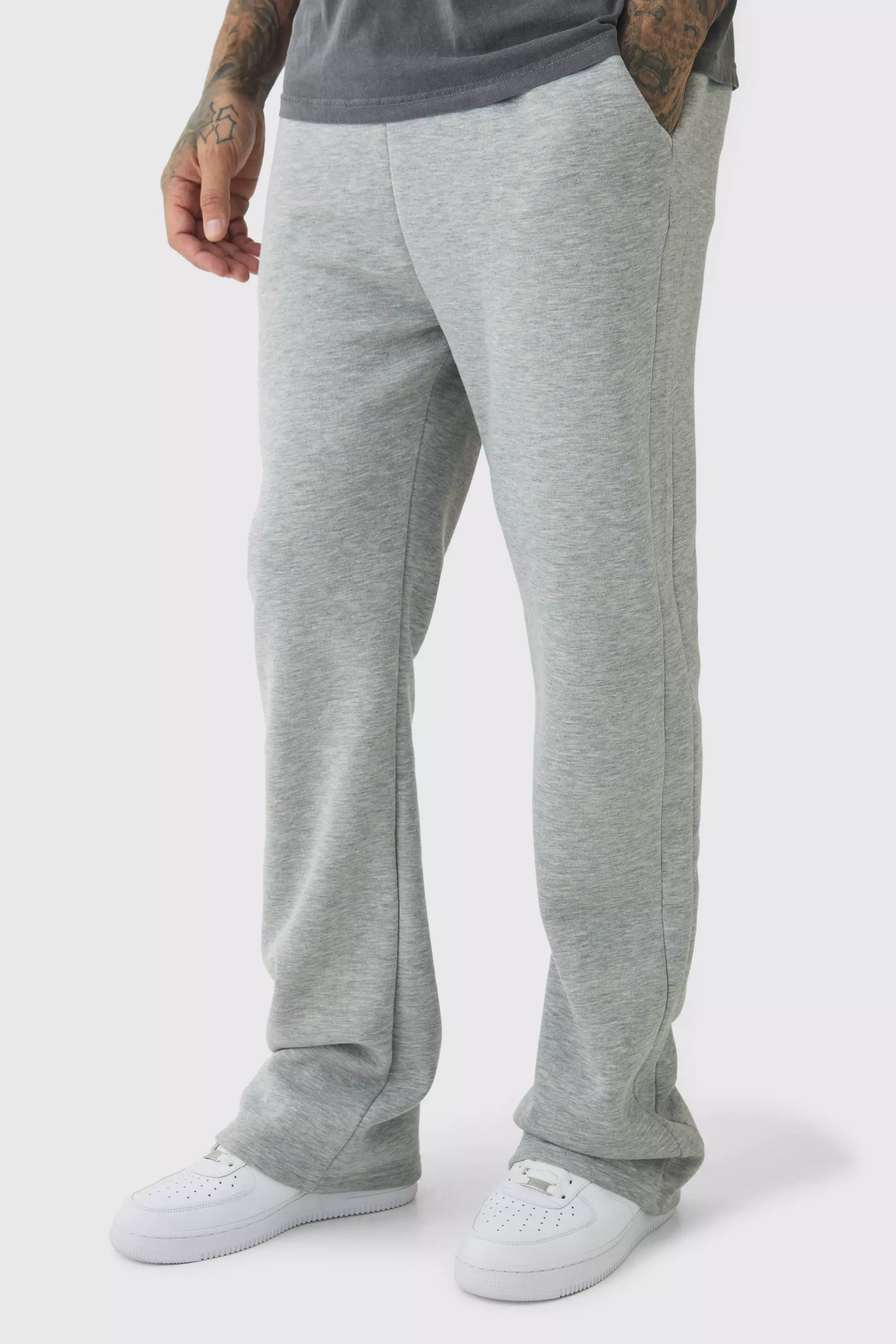 Tall Relaxed Gusset Sweatpants Grey marl