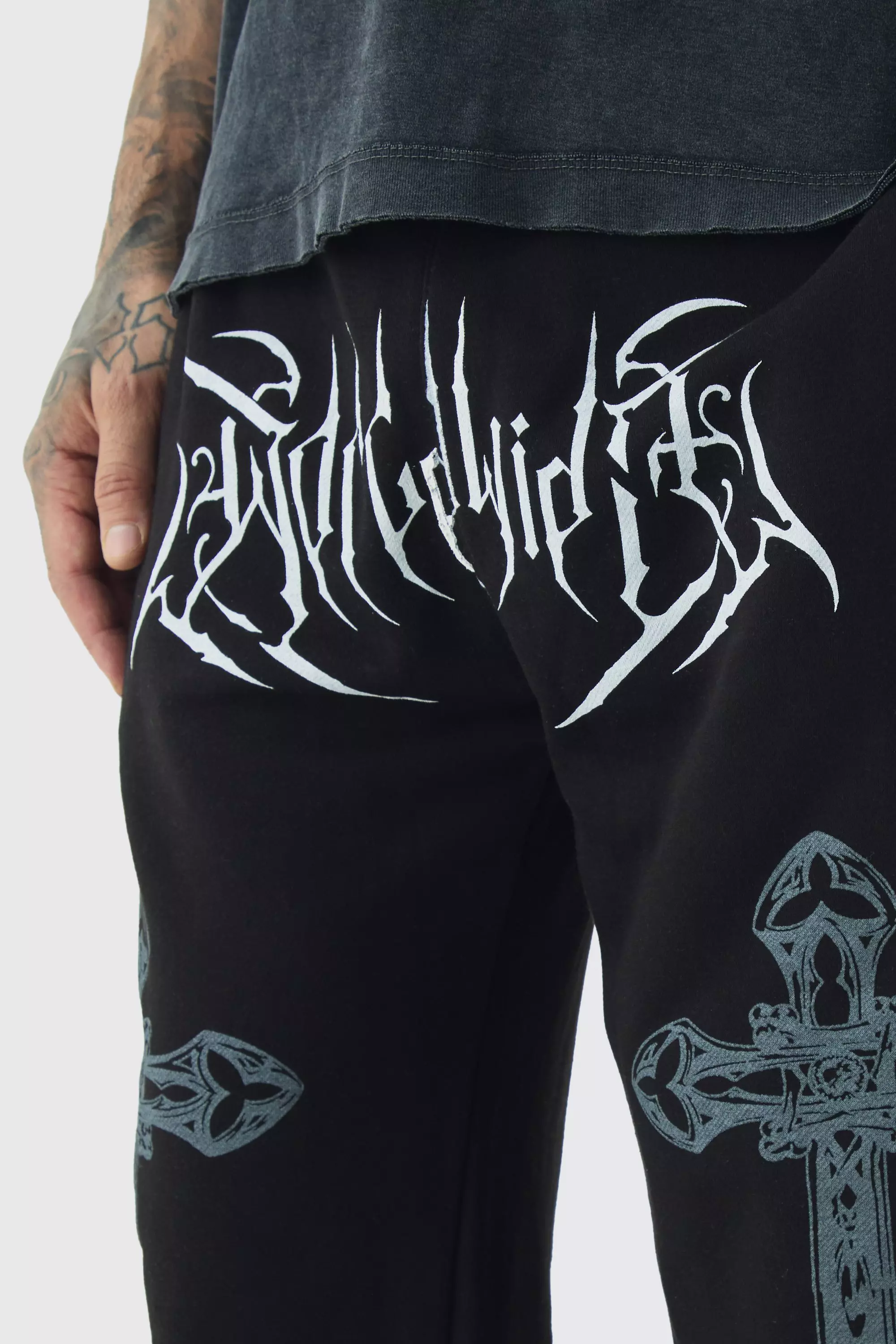 Black Tall Relaxed Worldwide Cross Joggers alternative image