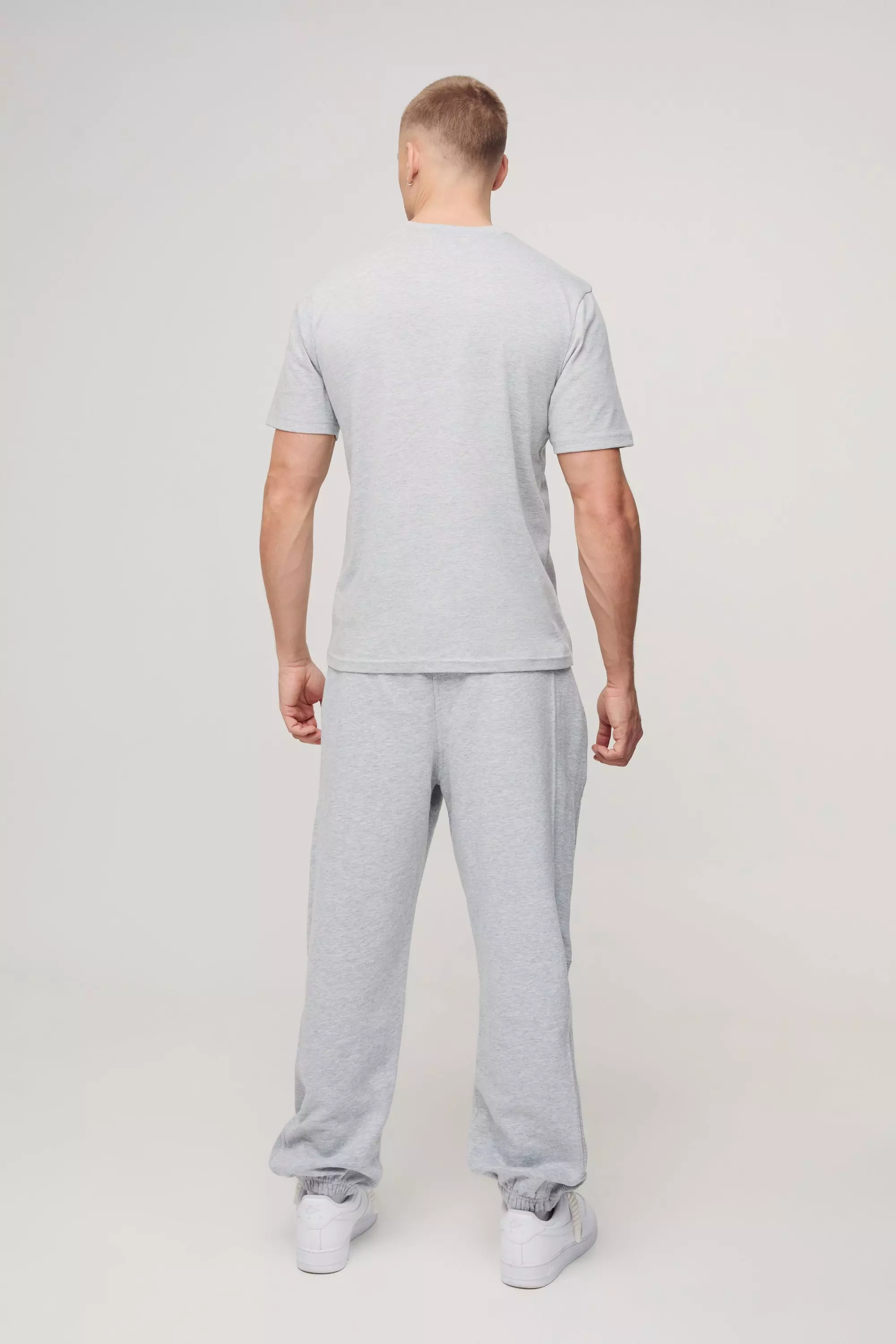 T-shirt à broderie en relief, Grey marl autre image