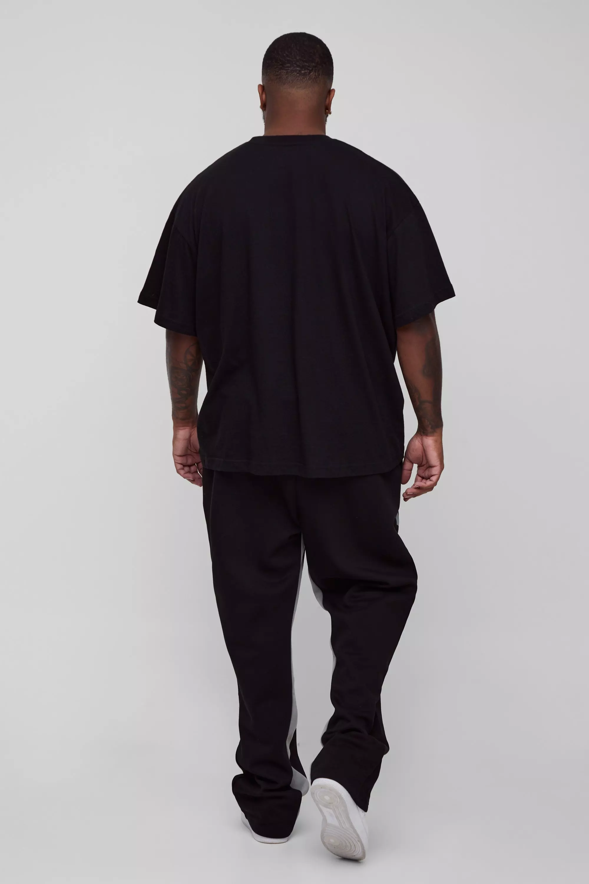 Plus Slim-Fit Moto-Jogginghose, Black alternatives Bild