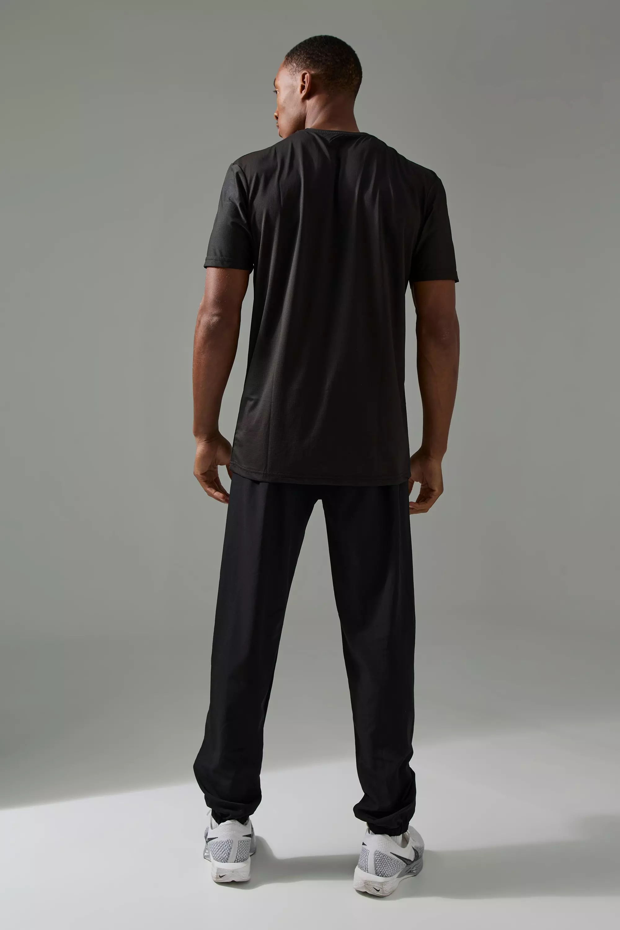 T-shirt de sport à slogan - MAN Active, Black autre image