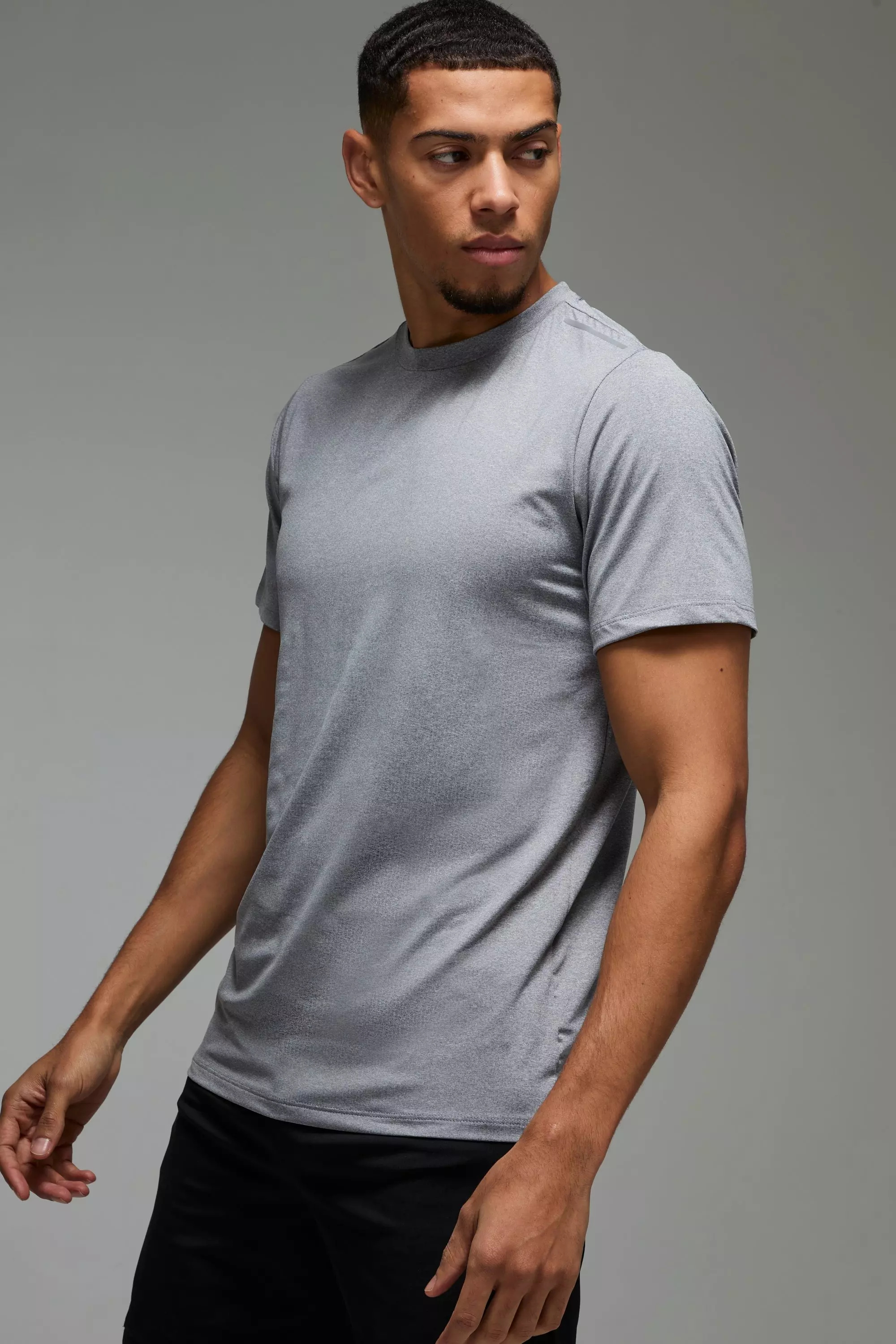 Grey Man Active Mesh Marl Regular Fit T-shirt