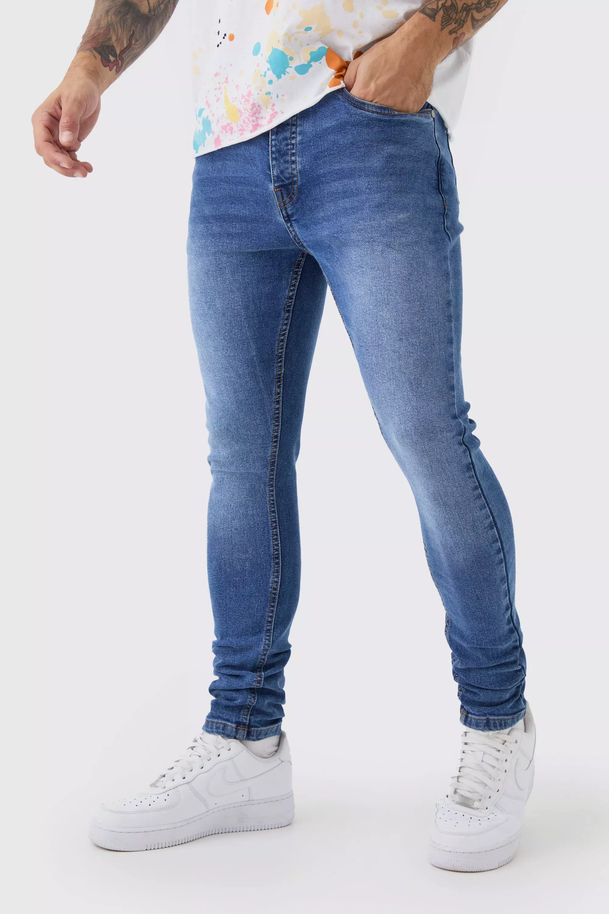 Super Skinny Stretch Jean Mid blue