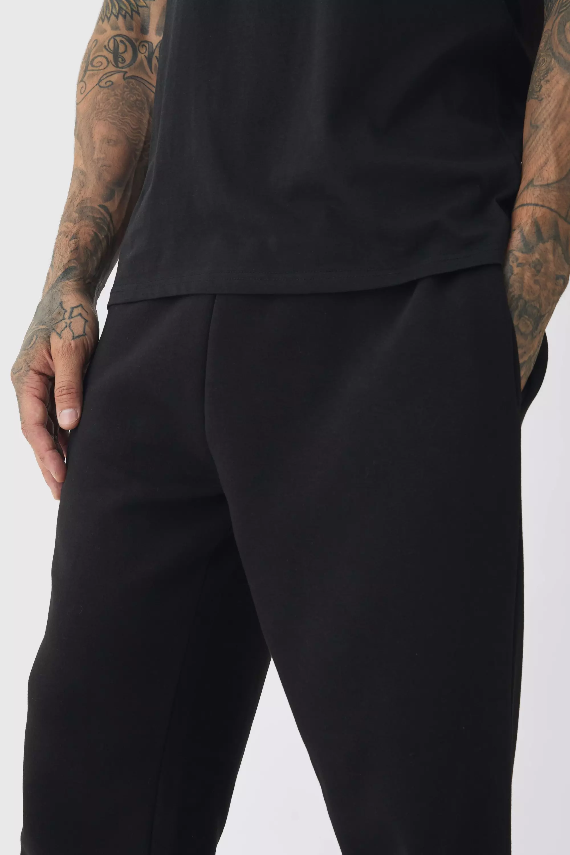 Black Tall Basic Oversized Fit Sweatpants alternative image
